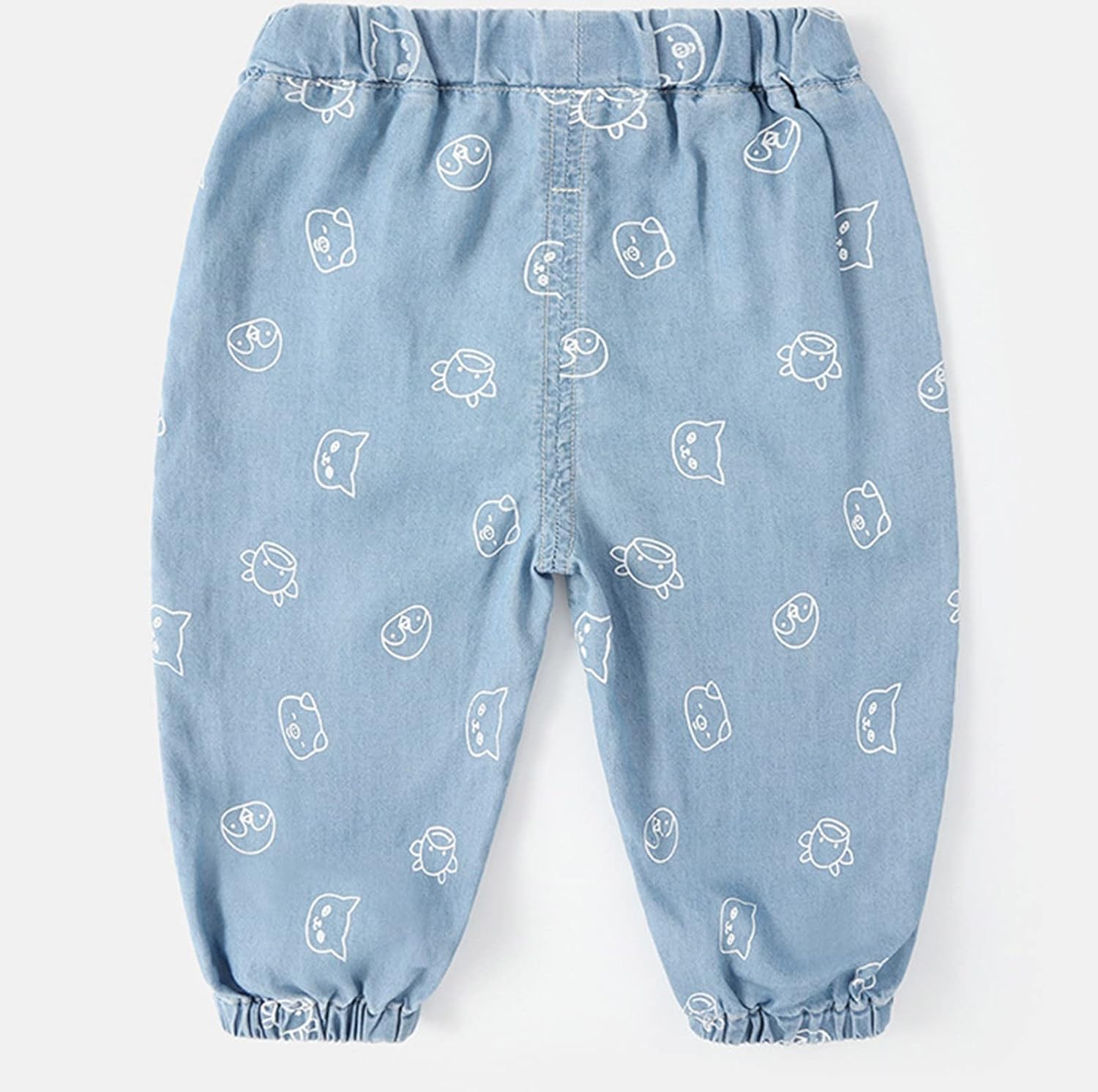 Cute Cartoon Animal Print Unisex toddler and kids elastic waist pants