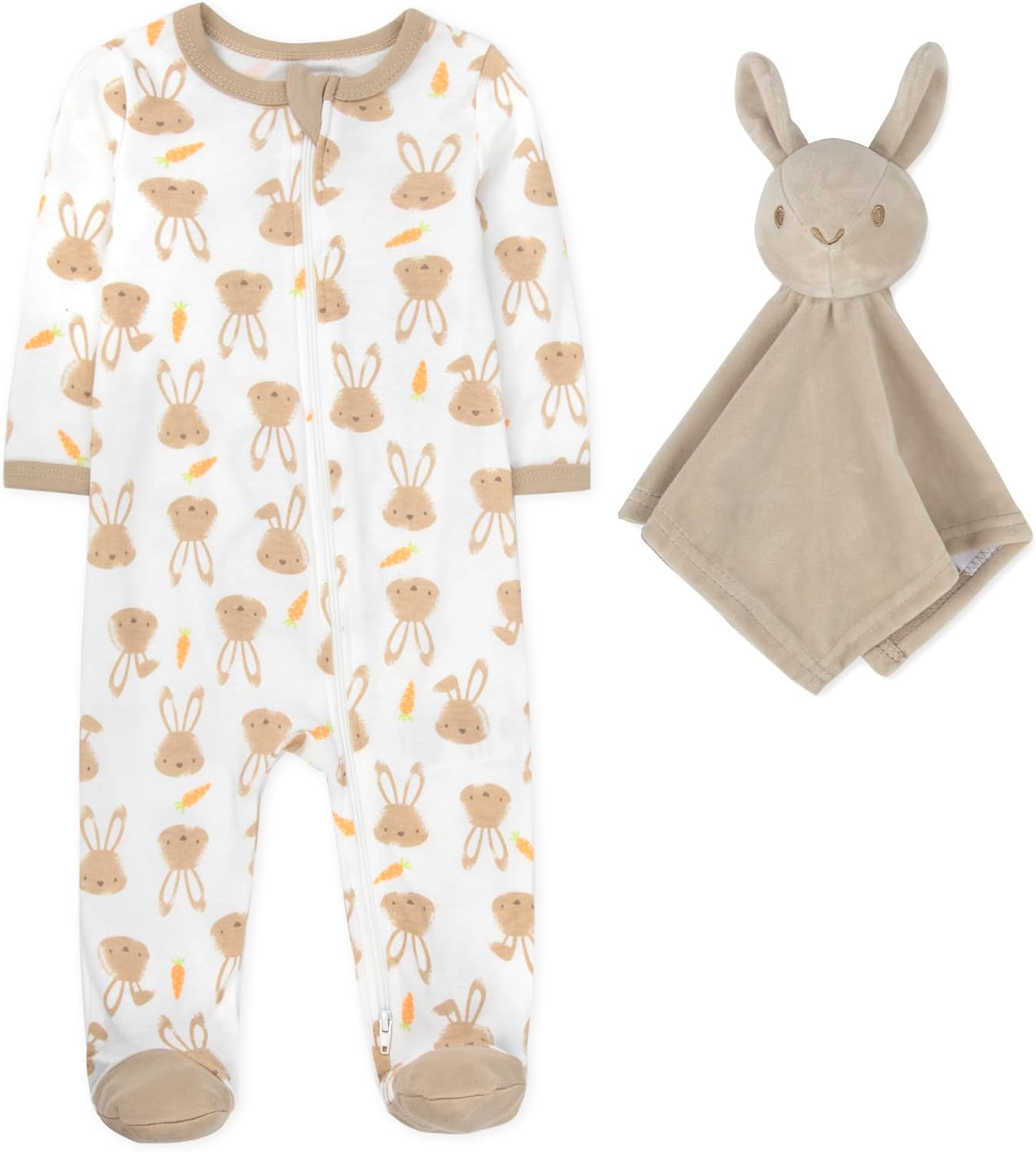 Bunny Rabbit Onesie Footie Lovey Blanket