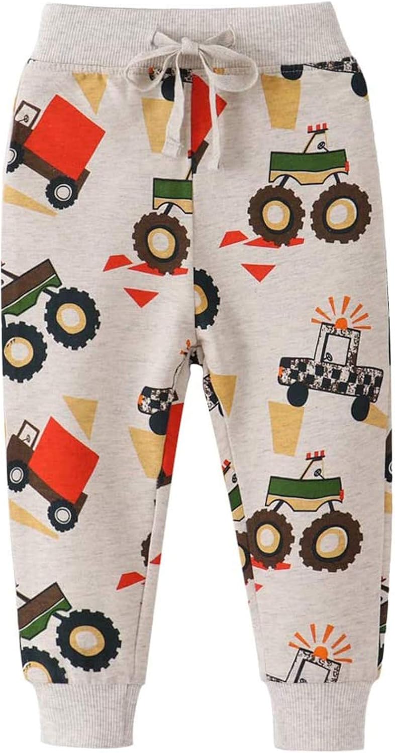 ZHICHUANG Elastic Waist Drawstring Jogger for Boys