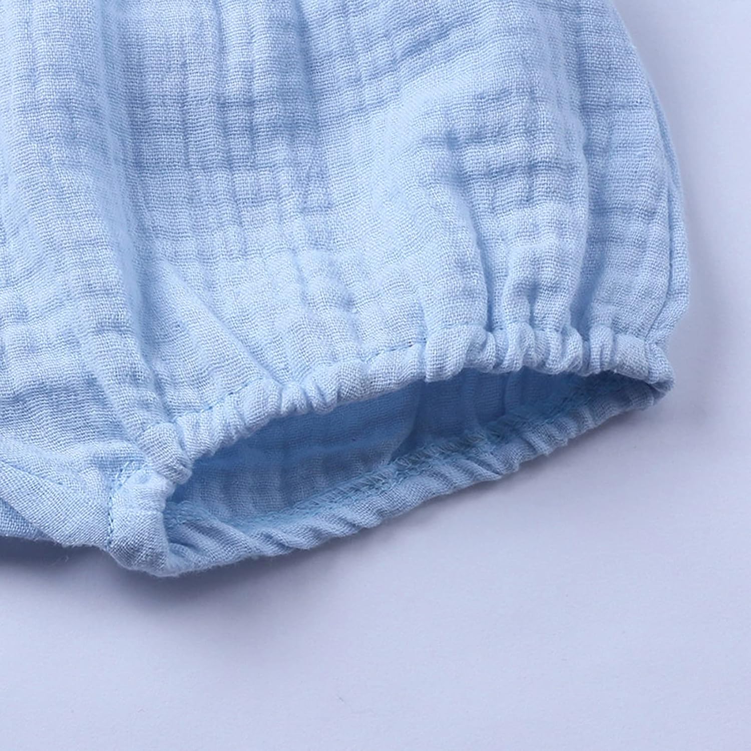 Soft Trendy 3-Pack Cotton Linen Shorts for Baby Girls Boys