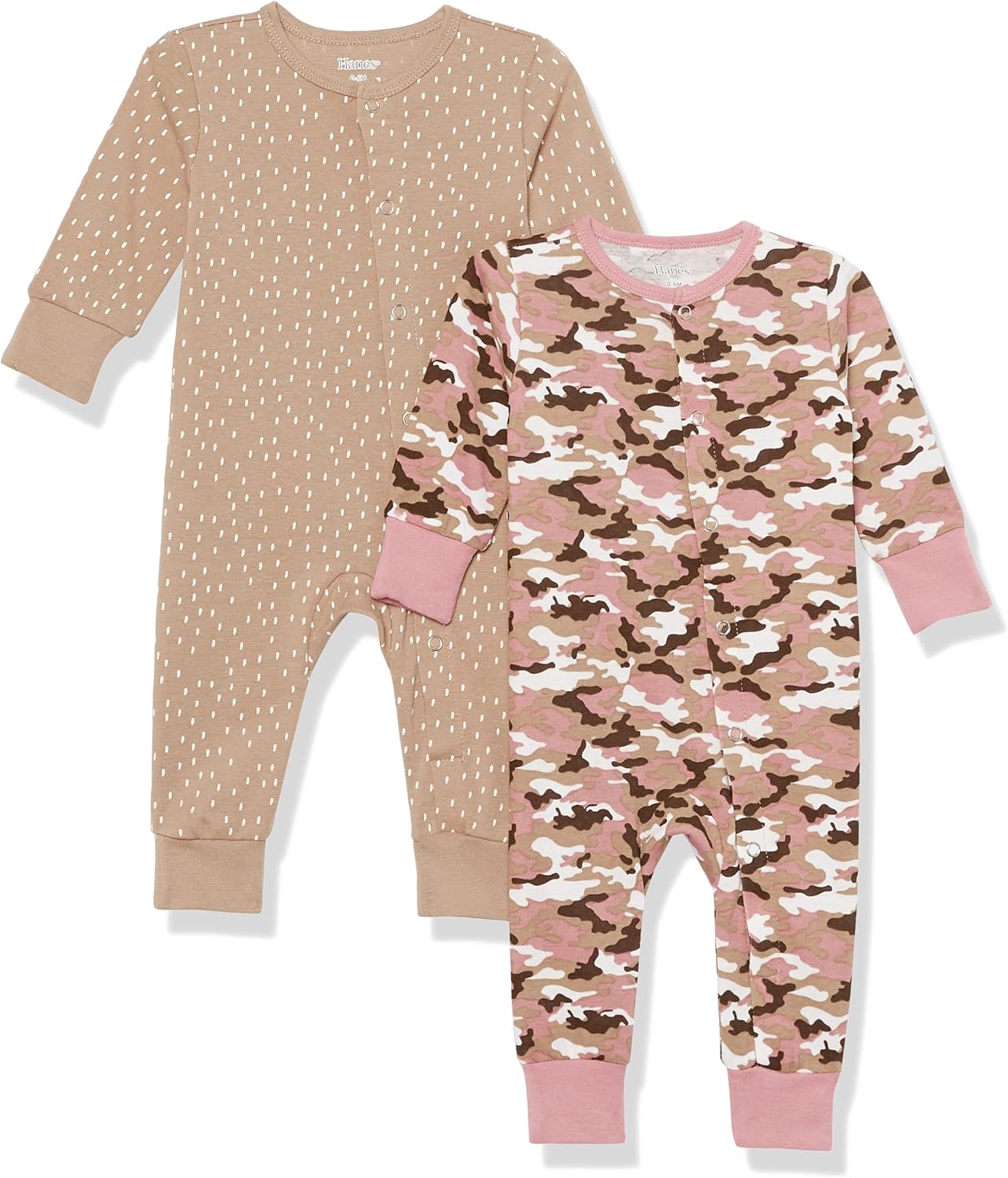 Hanes Baby Sleep N Play Ultimate Flexy Knit Pajamas 2 Pack