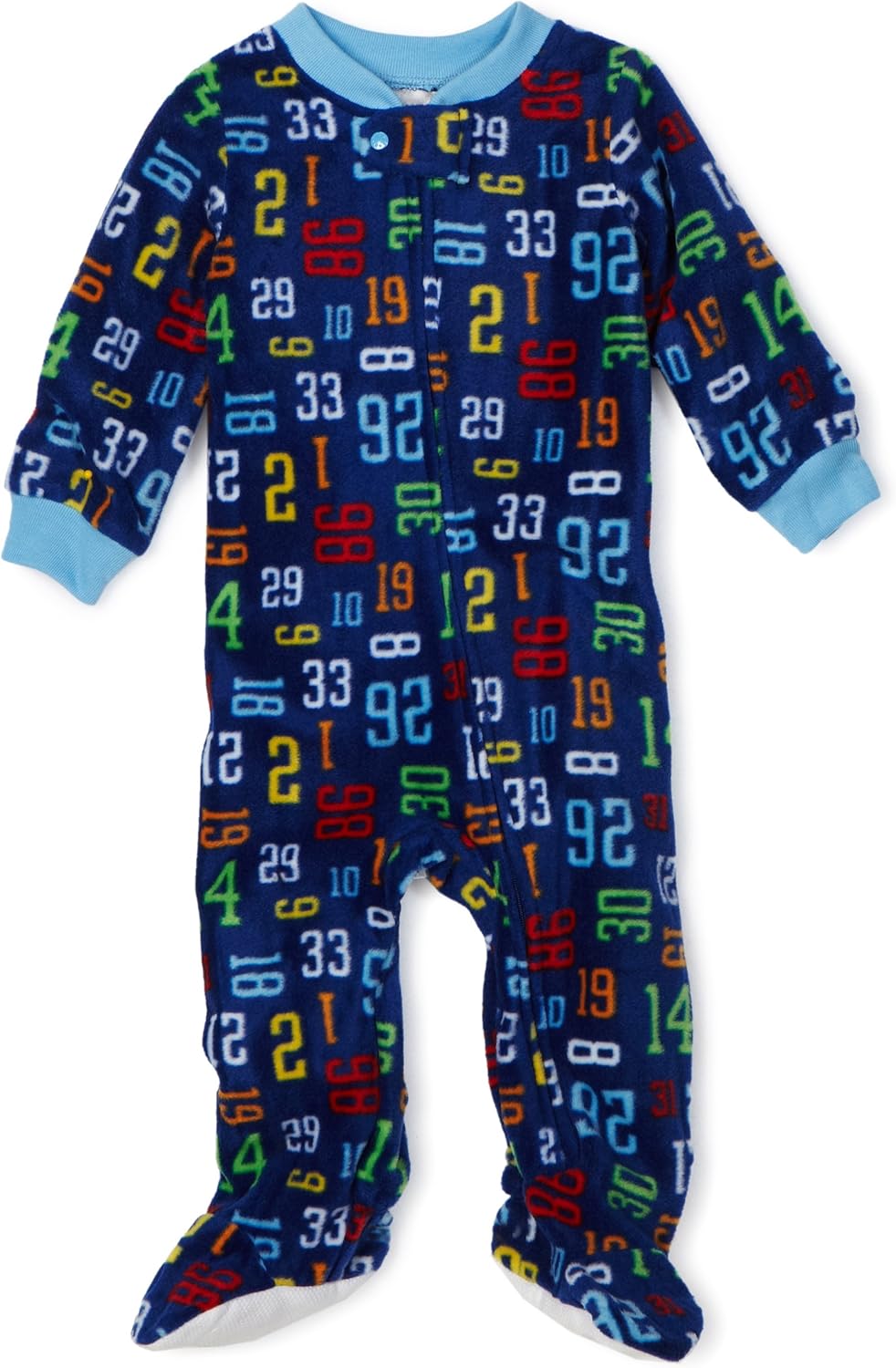 Absorba Baby Football Numbers Blanket Sleepers