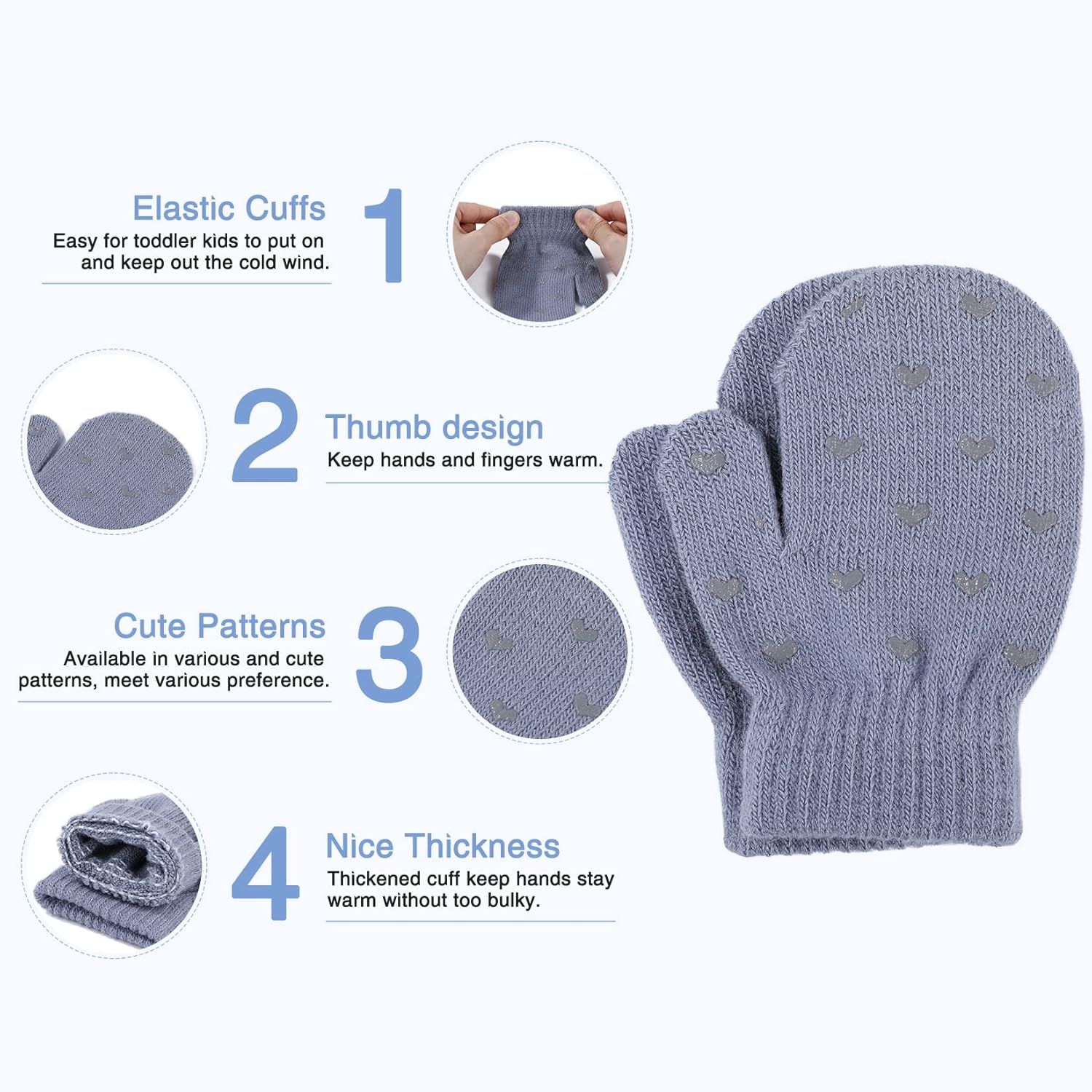 Century Star Toddler Mittens Winter Warm Gloves
