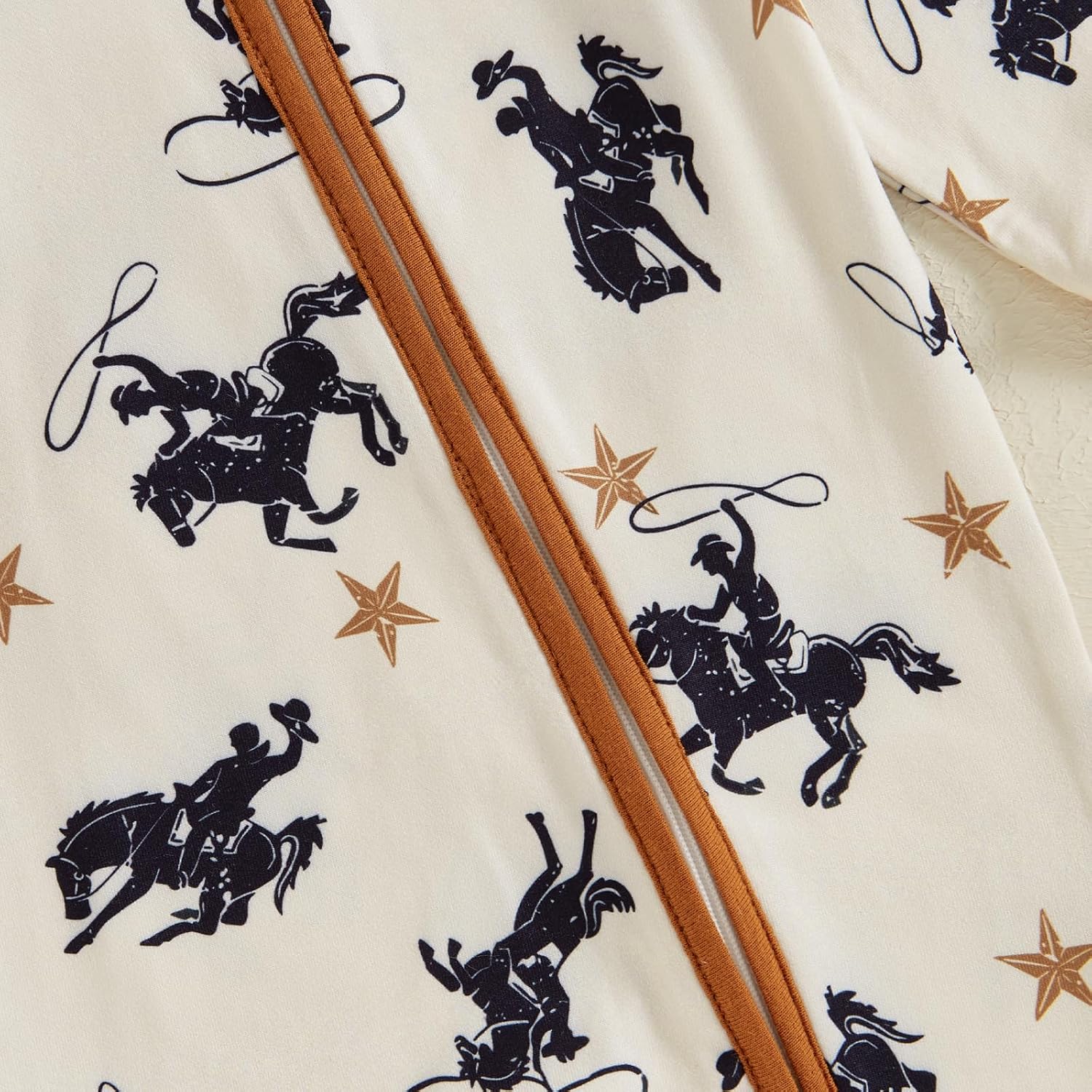 Gaono Western Cow Print Romper for Baby