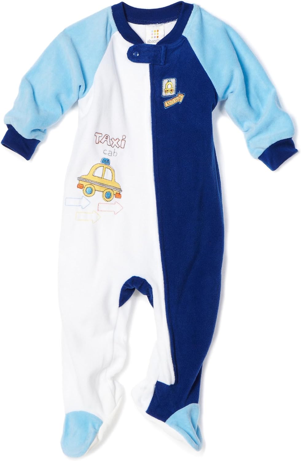 Absorba Baby Boys Cozy Colorblocked Sleepy