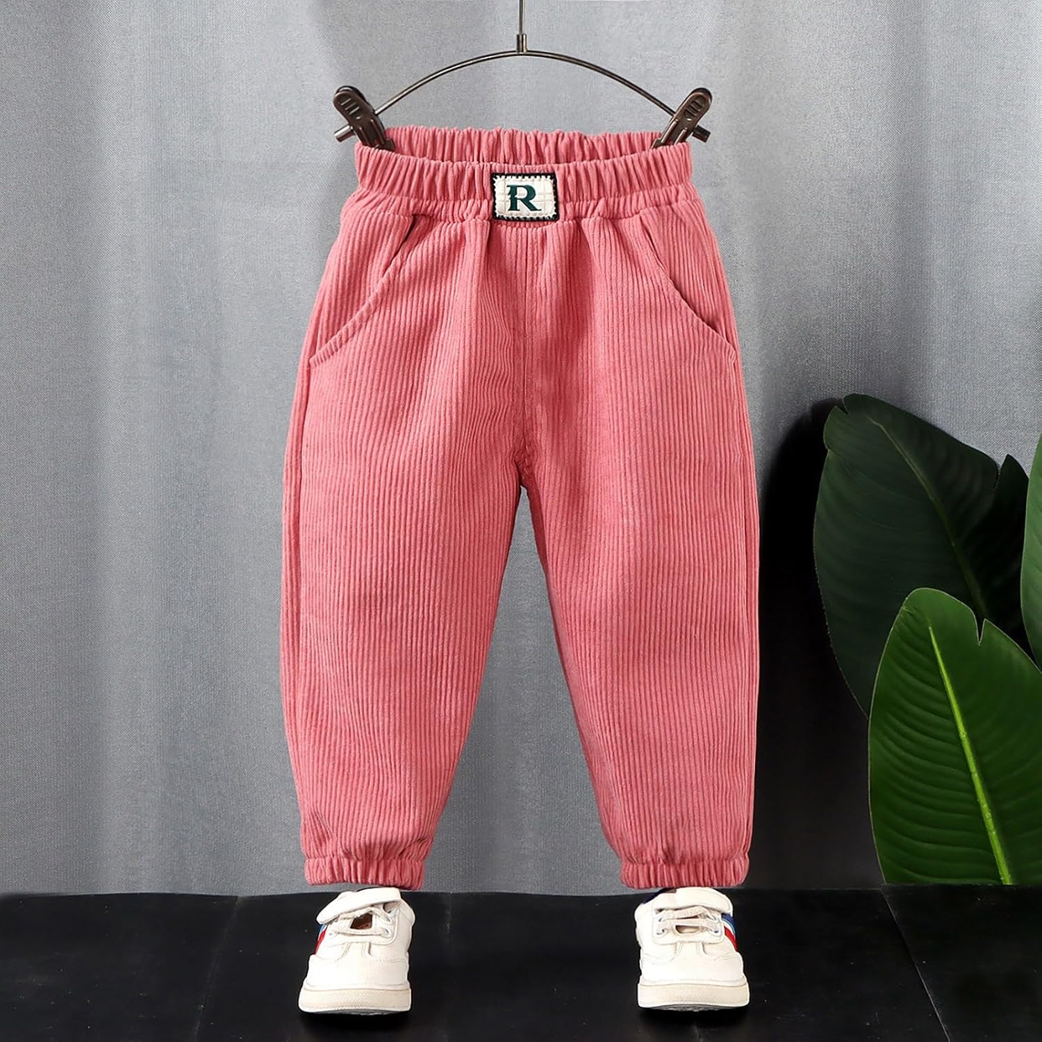Toddler Boys Girls Elastic Waist Corduroy Pants
