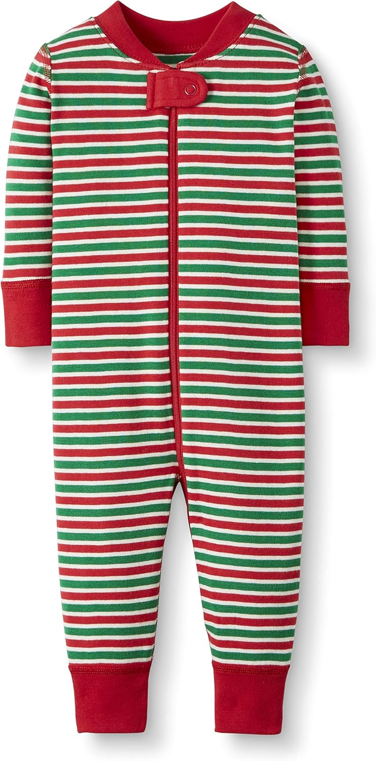 Moon and Back Unisex Baby Holiday 100 Cotton Footless Pajamas