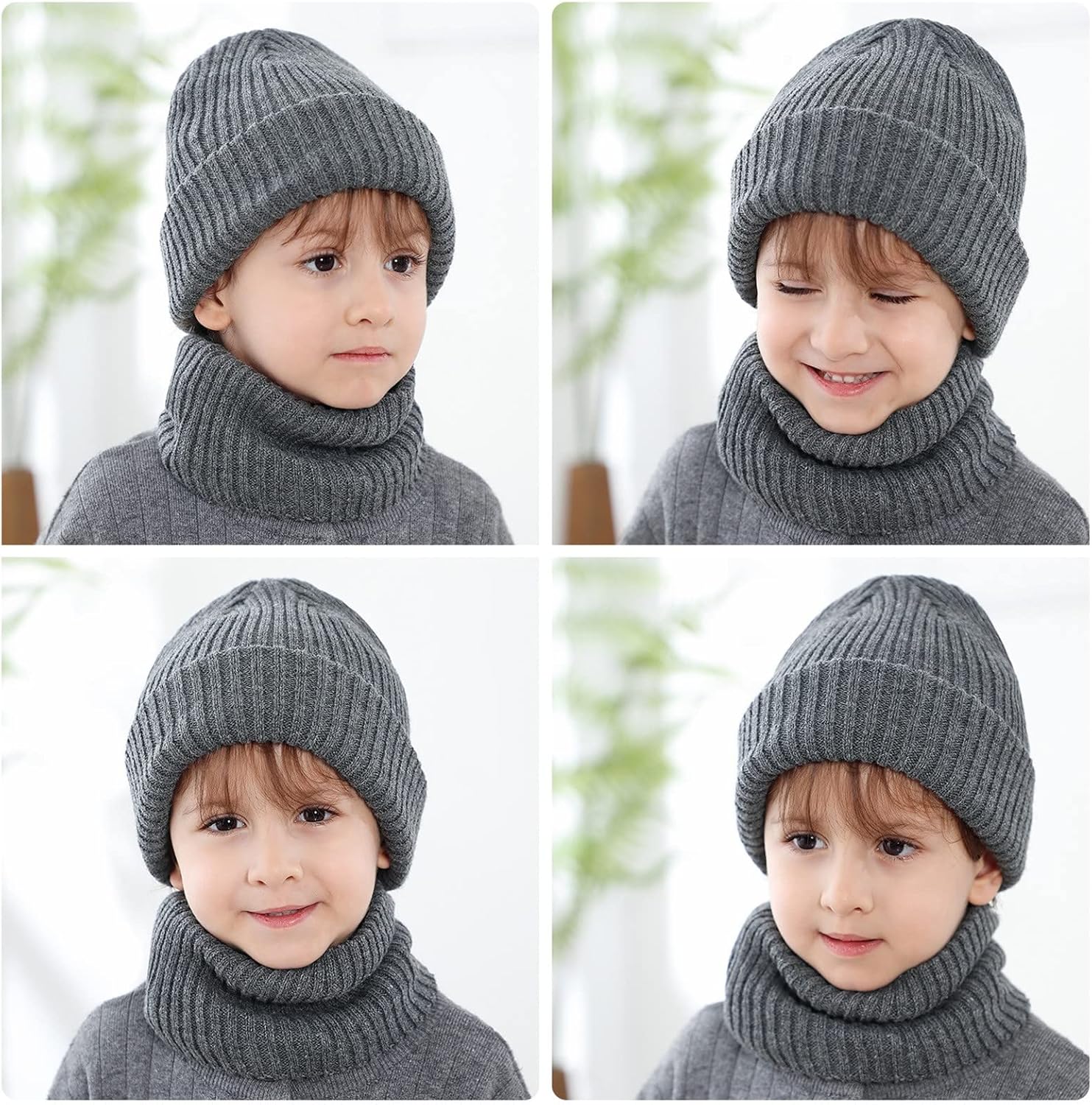 Cute Solid Knit Baby Set
