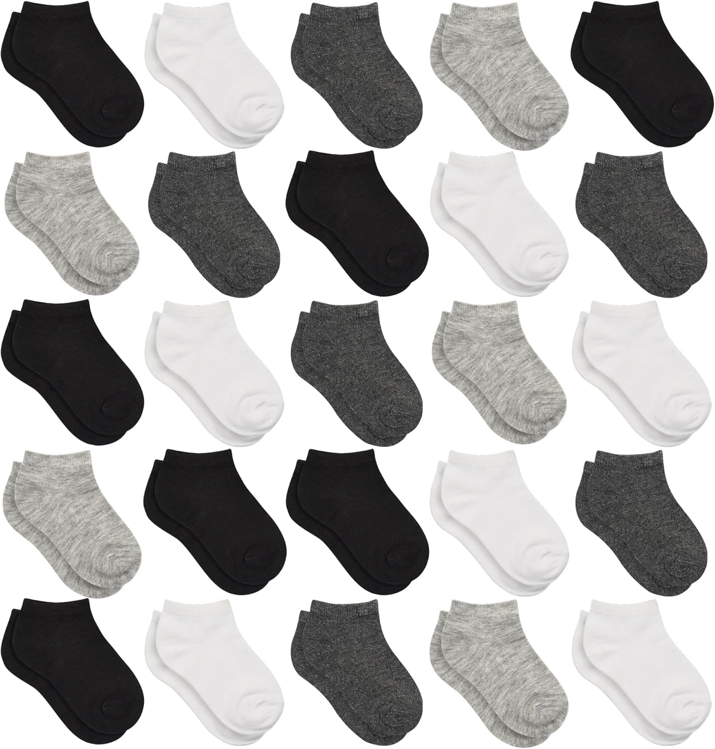 SPTRAMLE Kids Socks 25 Pairs Toddler Soft Breathable