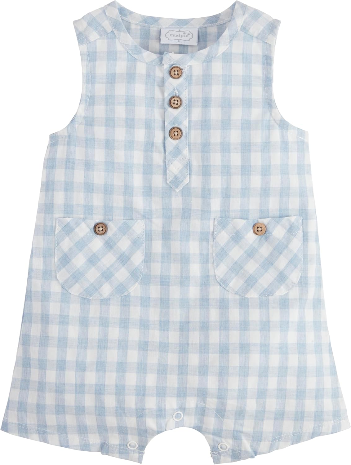 Mud Pie Baby-Boys Gingham Shortall