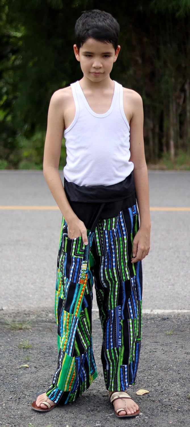 Thiefs Choice Thai Fisherman Hire Wrap Pants for Boys