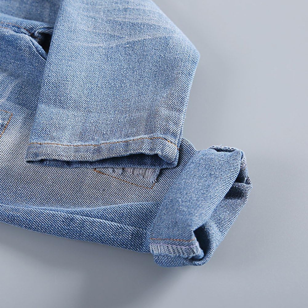 KIDSCOOL SPACE Denim Overalls for Baby Little Kids Blue Black