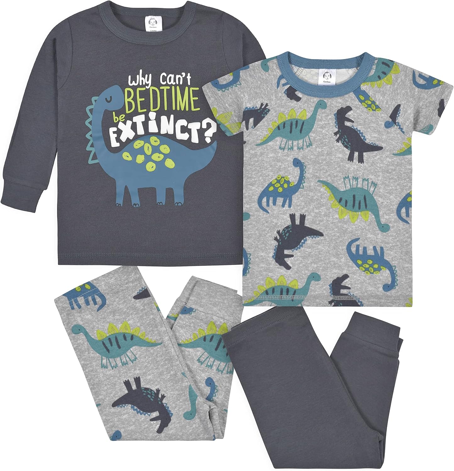 Gerber Baby Boys Toddler Snug Fit Pajama Set Safe Sleep with Cute Design