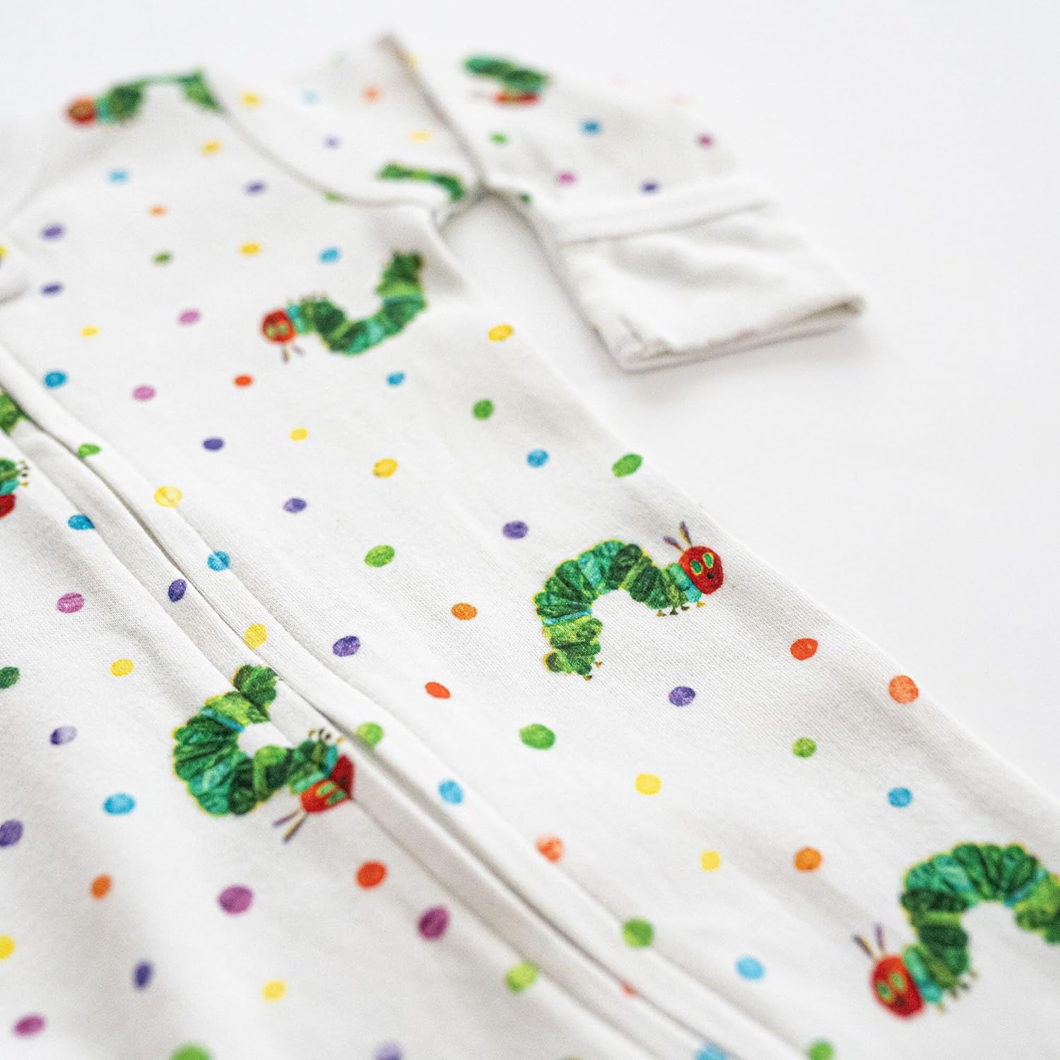 Lovedbaby Organic 2-Way Zipper Footie - Eric Carles The Very Hungry Caterpillar
