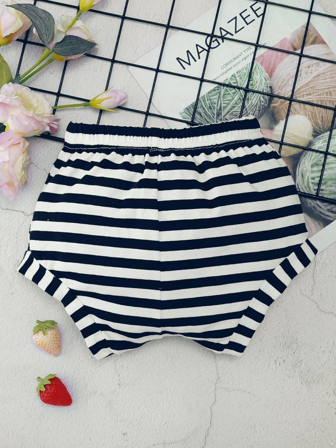 iiniim Baby Boys Cotton Striped Bloomers Harem Shorts