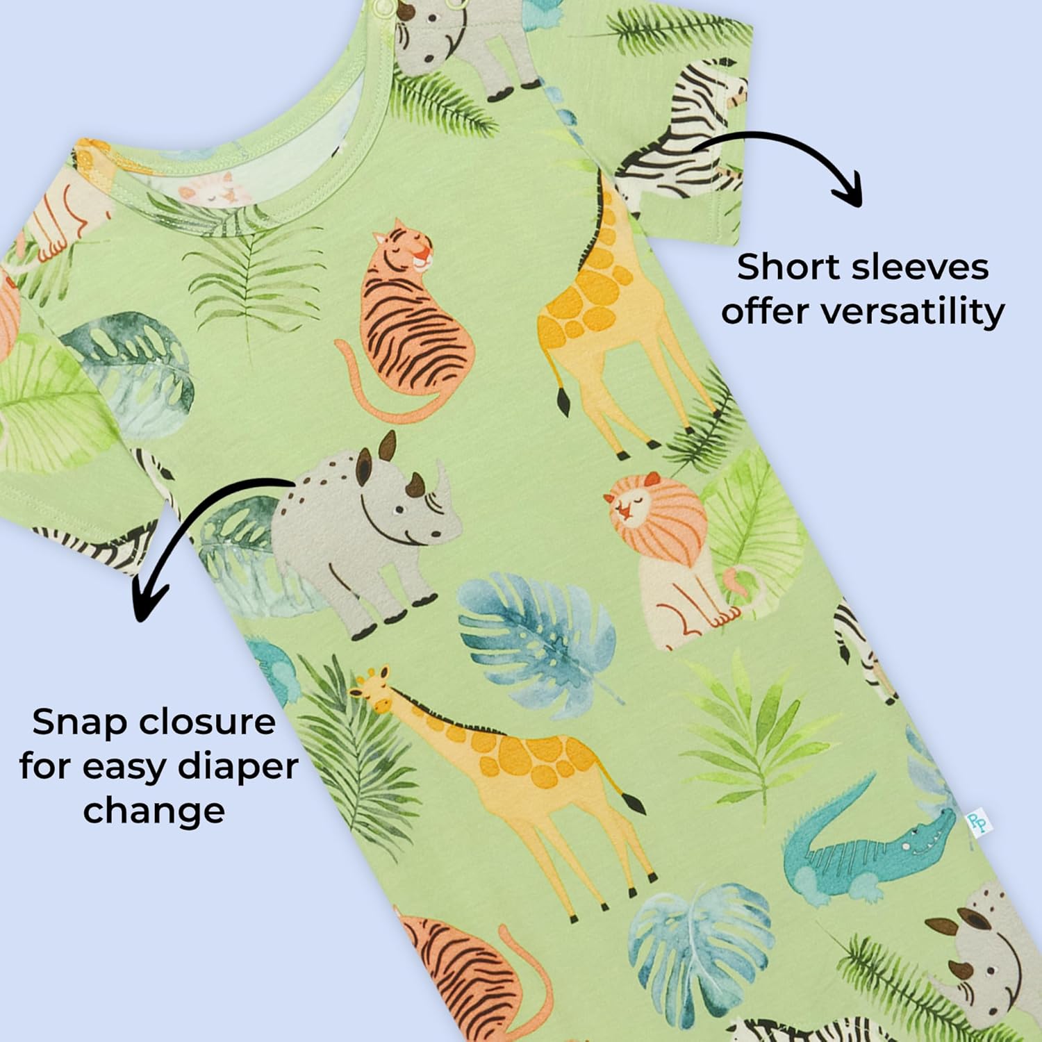 Posh Peanut Baby Romper with Snap Closure