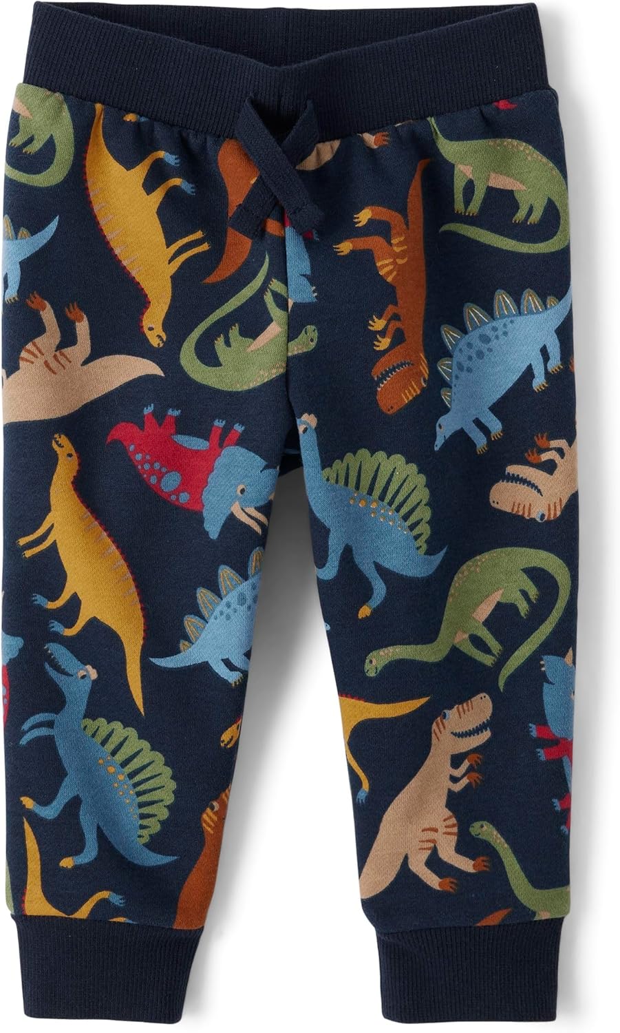 The Childrens Place Baby Boys Flocking Jogger Pants Blue Dino 3 Years