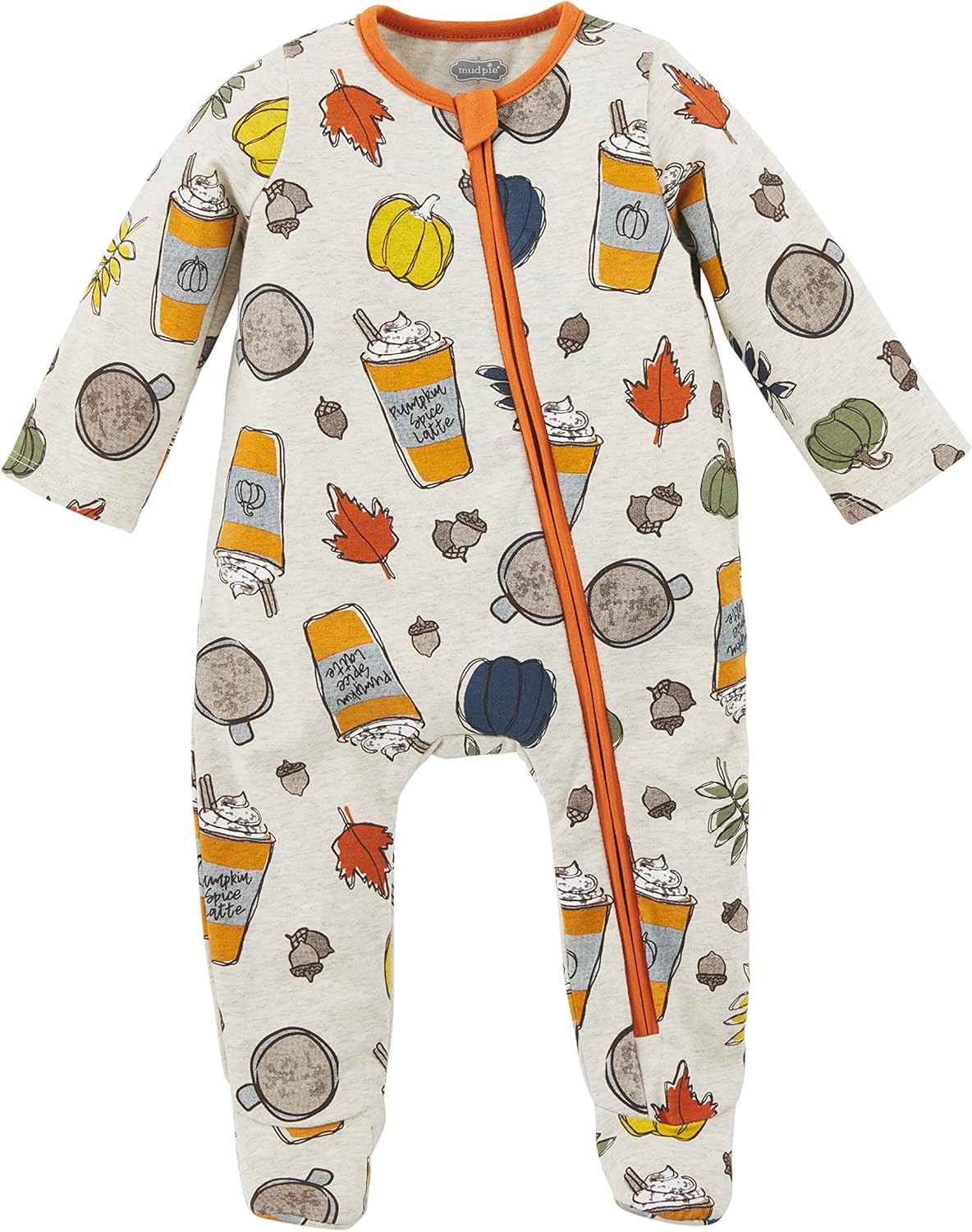 Plush pumpkin spice baby sensory sleeper