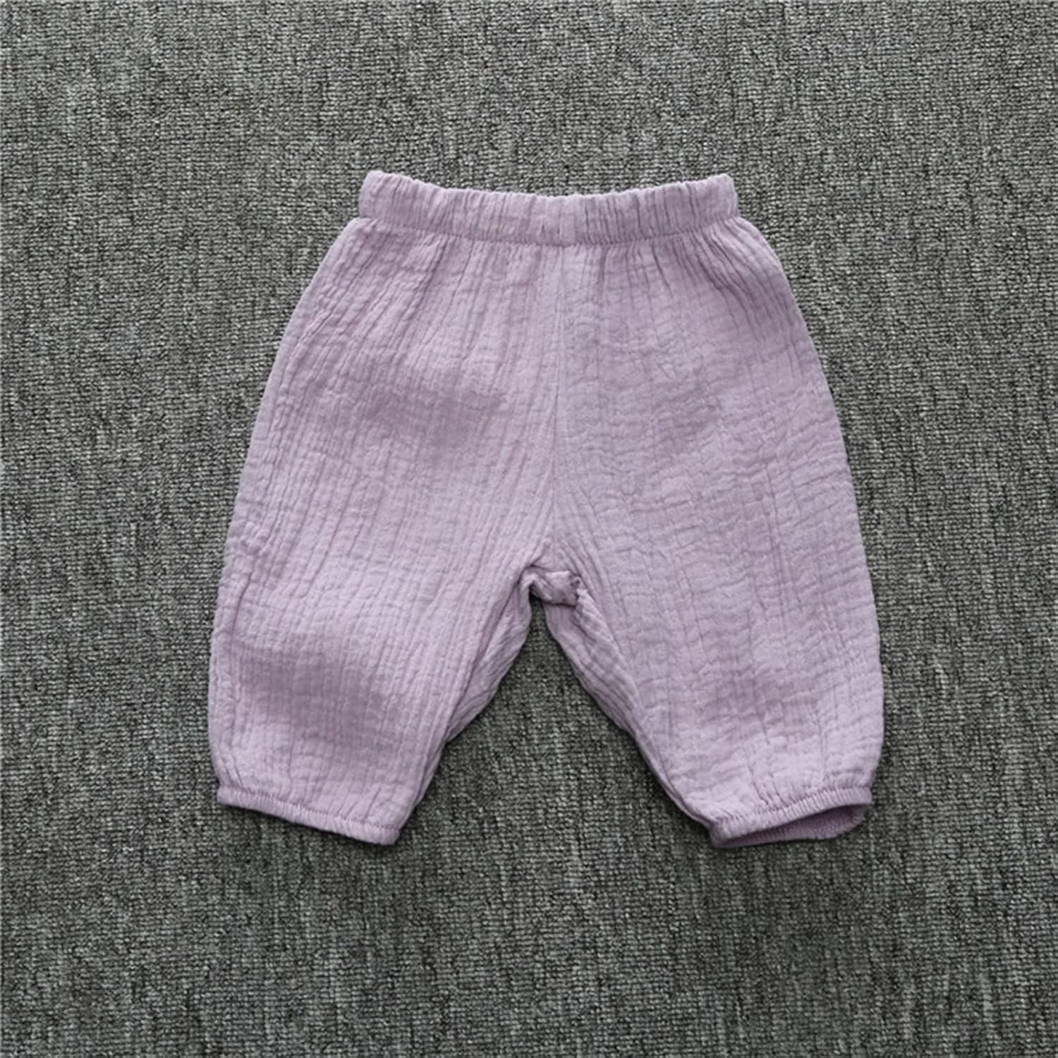 Cotton Linen Harem Pants for Boys and Girls 6M-3Y
