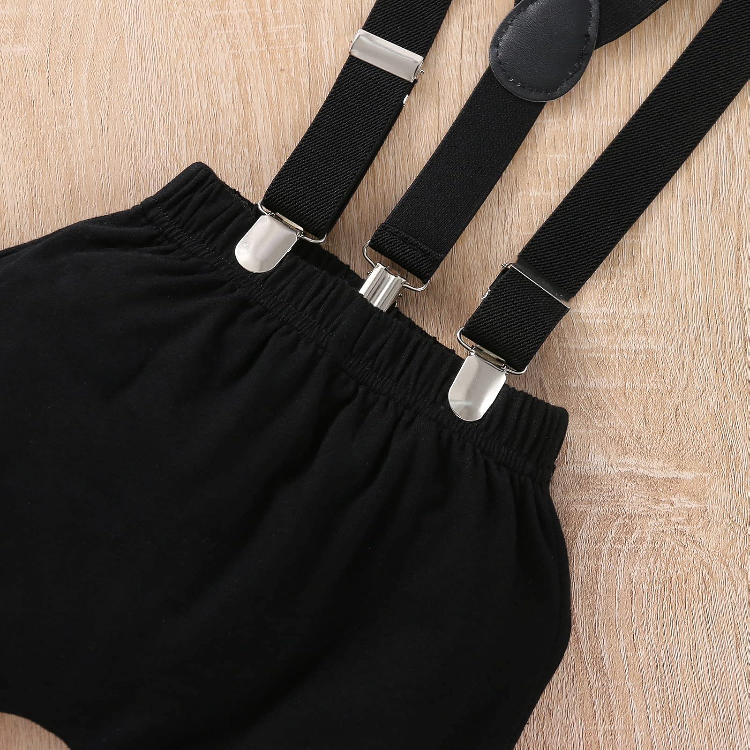 Boy One 1st Birthday Romper Suspenders Set