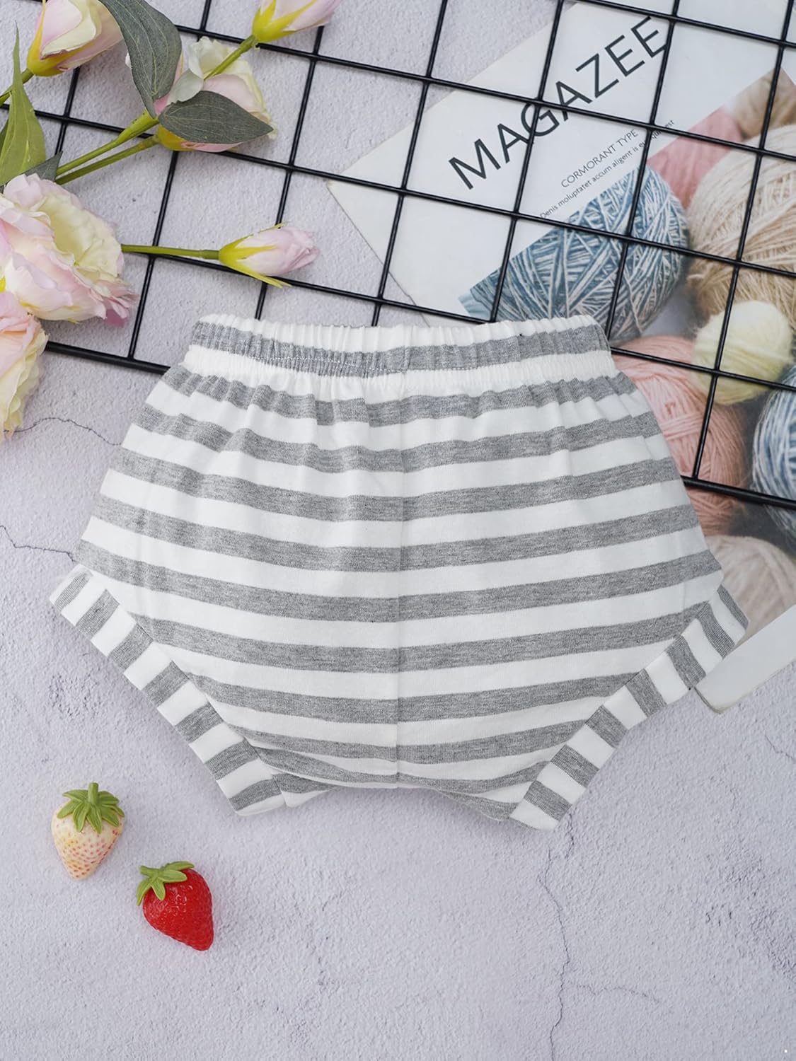 iiniim Baby Boy Cotton Striped Bloomers Harem Shorts