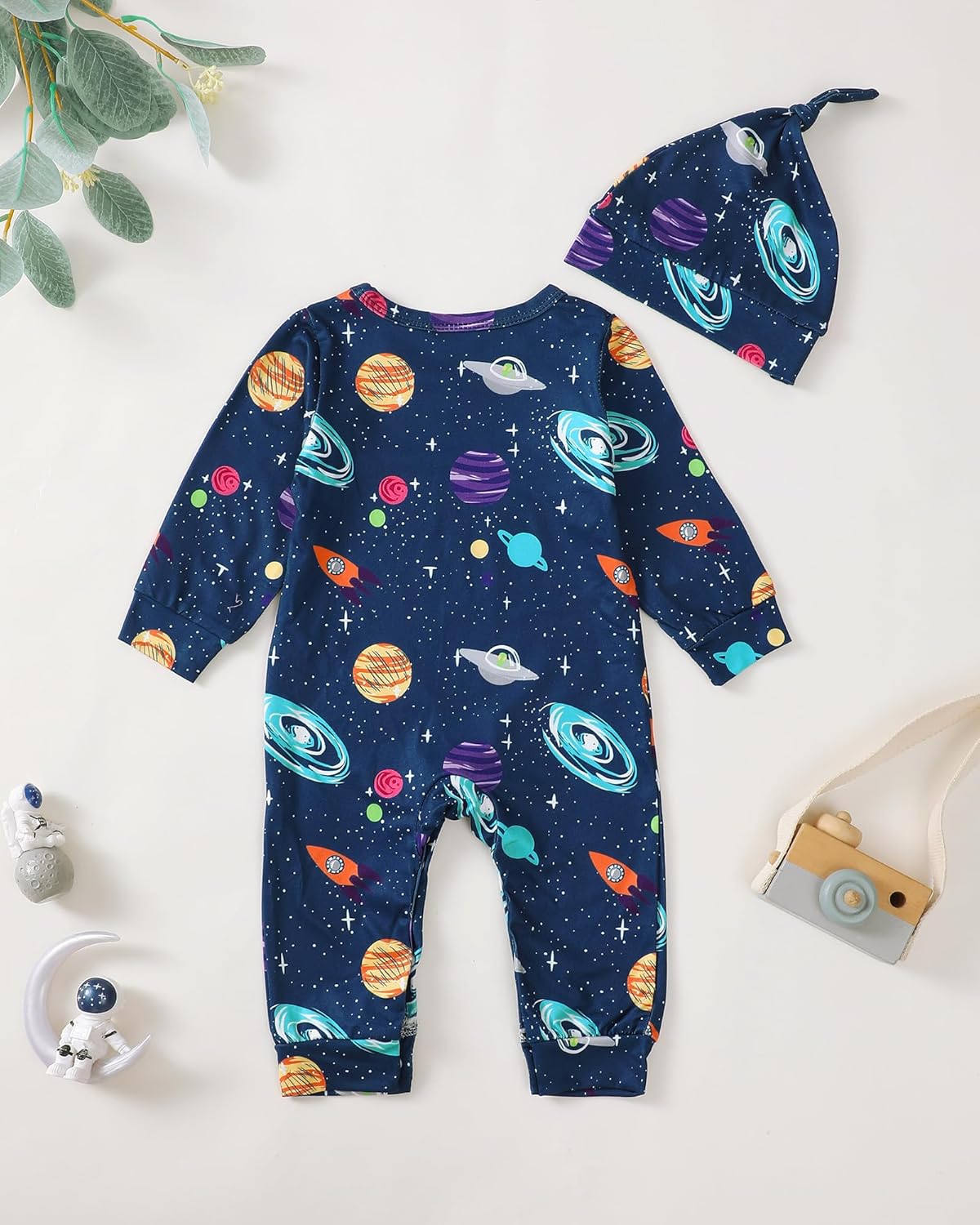 Newborn Baby Boy Romper with Hat