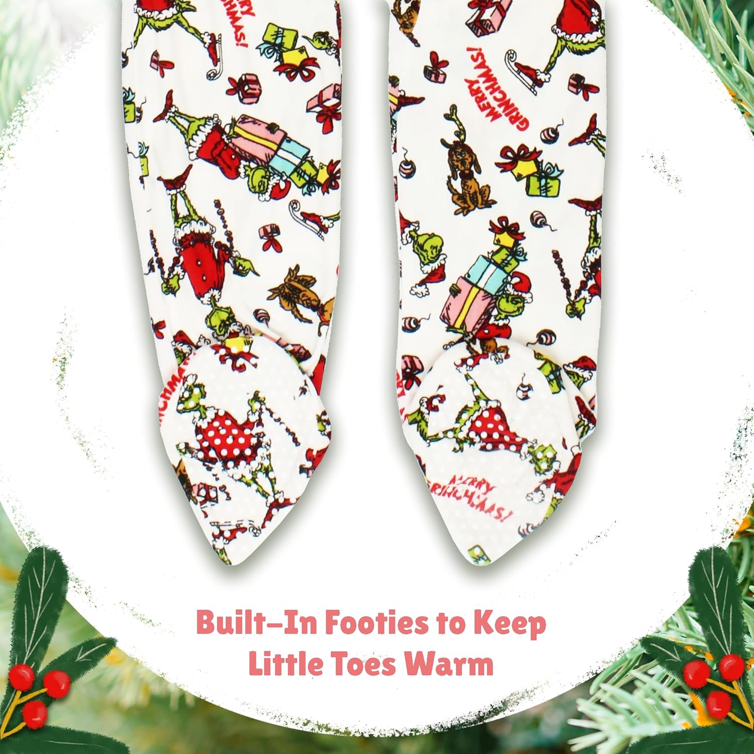 Dr Seusss Grinchy Christmas Pajamas for Babies