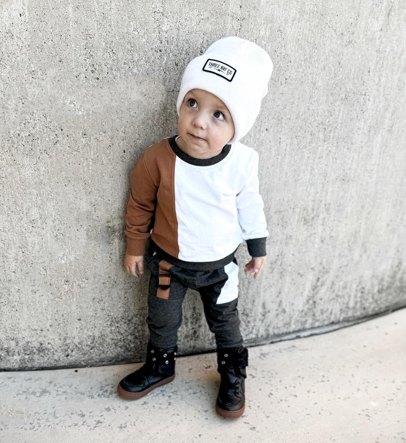 Toddler Boys Fall Essentials - Soft Cotton Sweatsuit Set