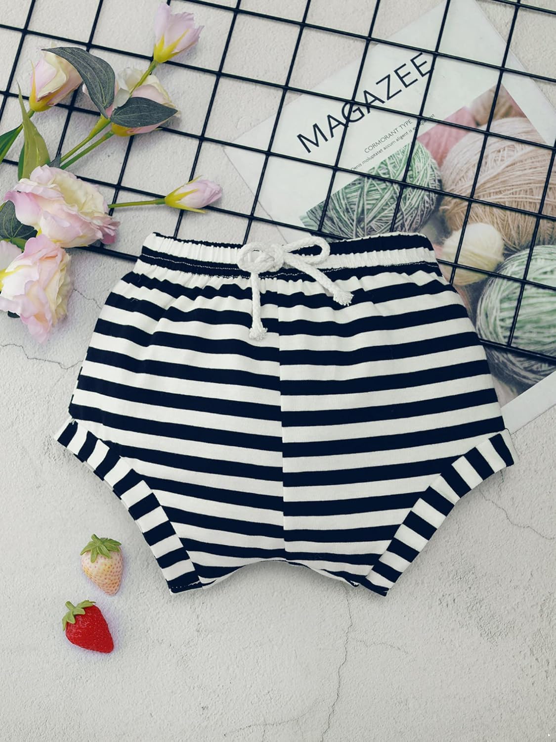 iiniim Baby Boys Cotton Striped Bloomers Harem Shorts