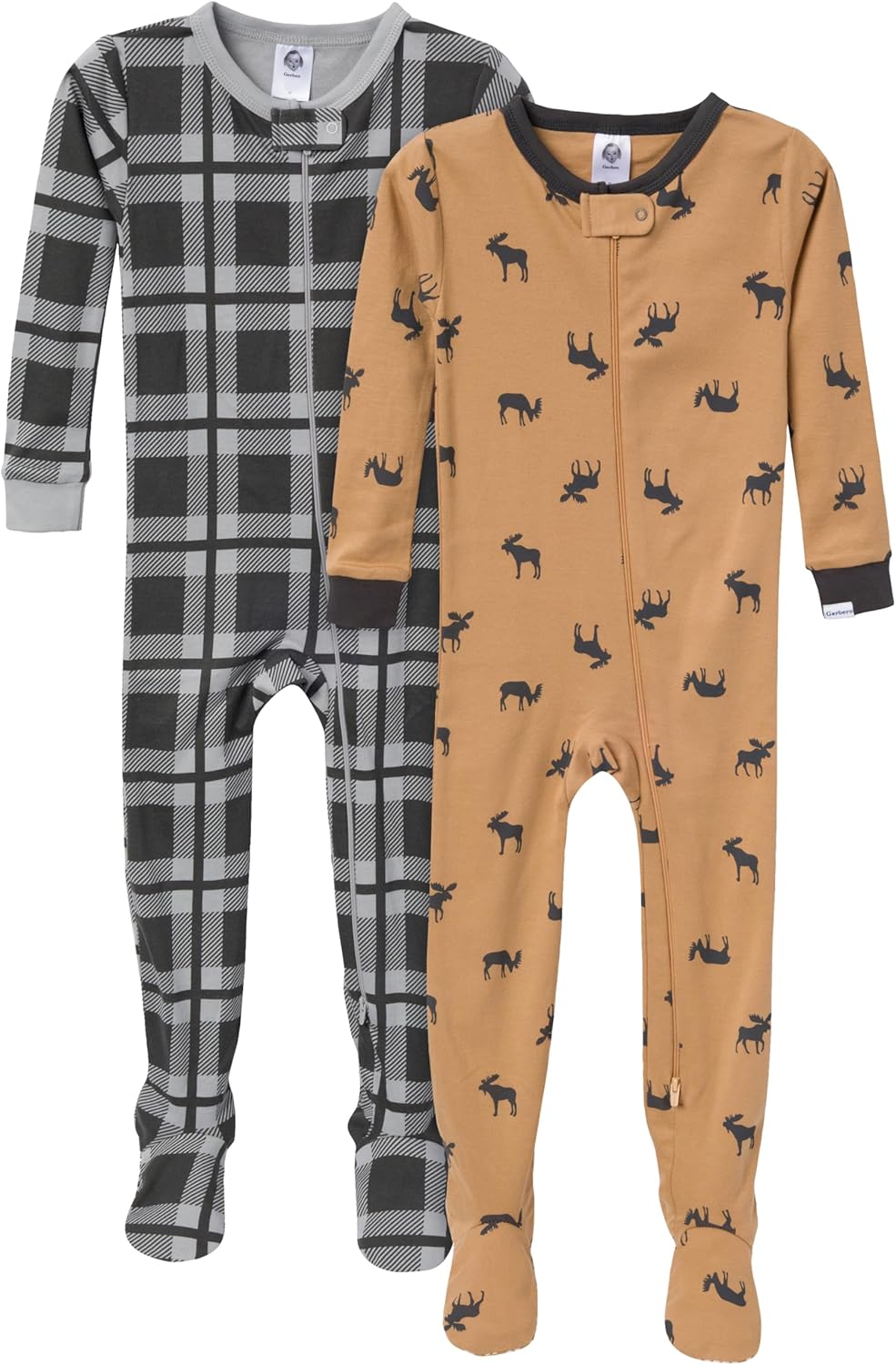 Gerber Baby Boys Footed Sleep Pajamas - 2-Pack