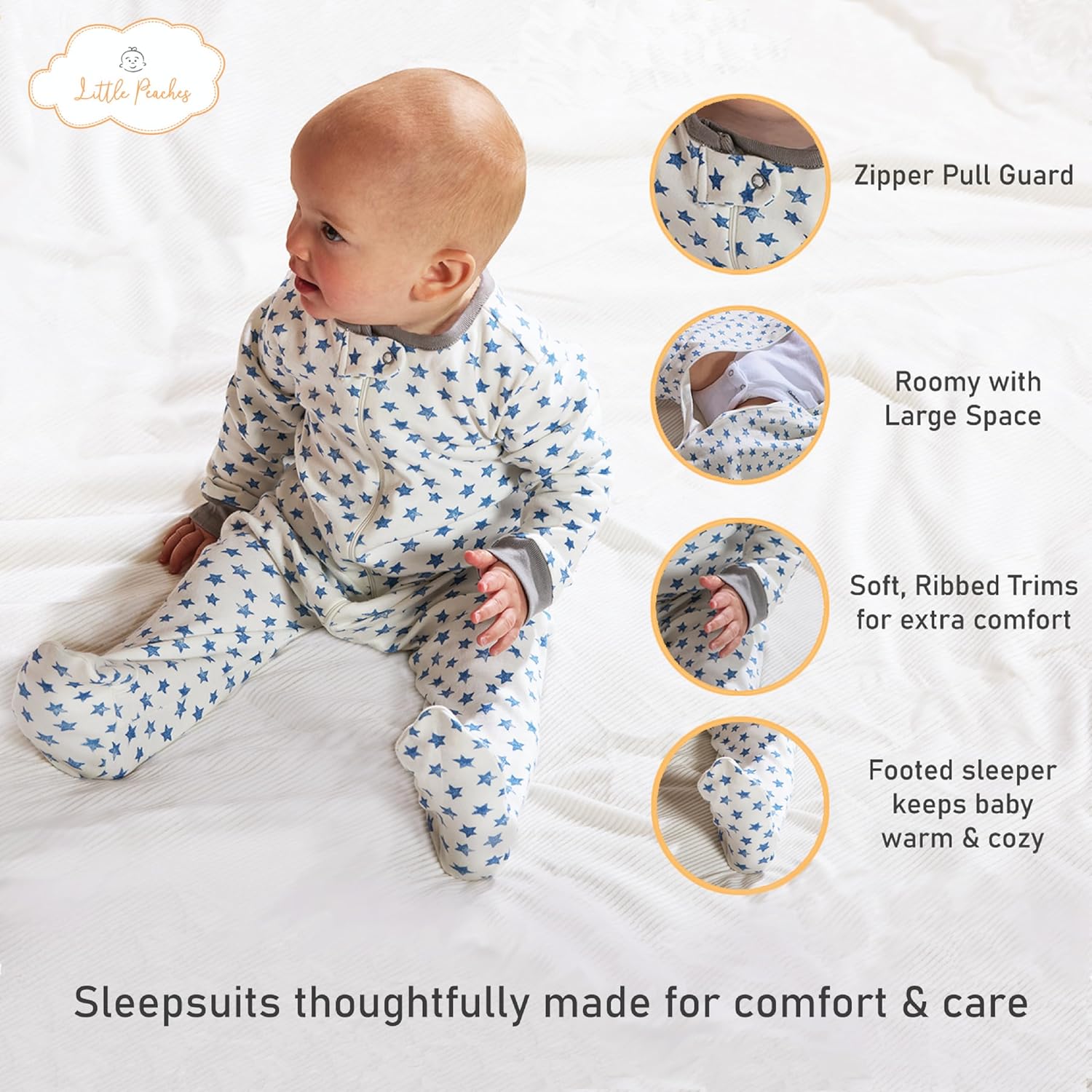 Stunning 4-Piece Baby Sleepwear Set for Boys