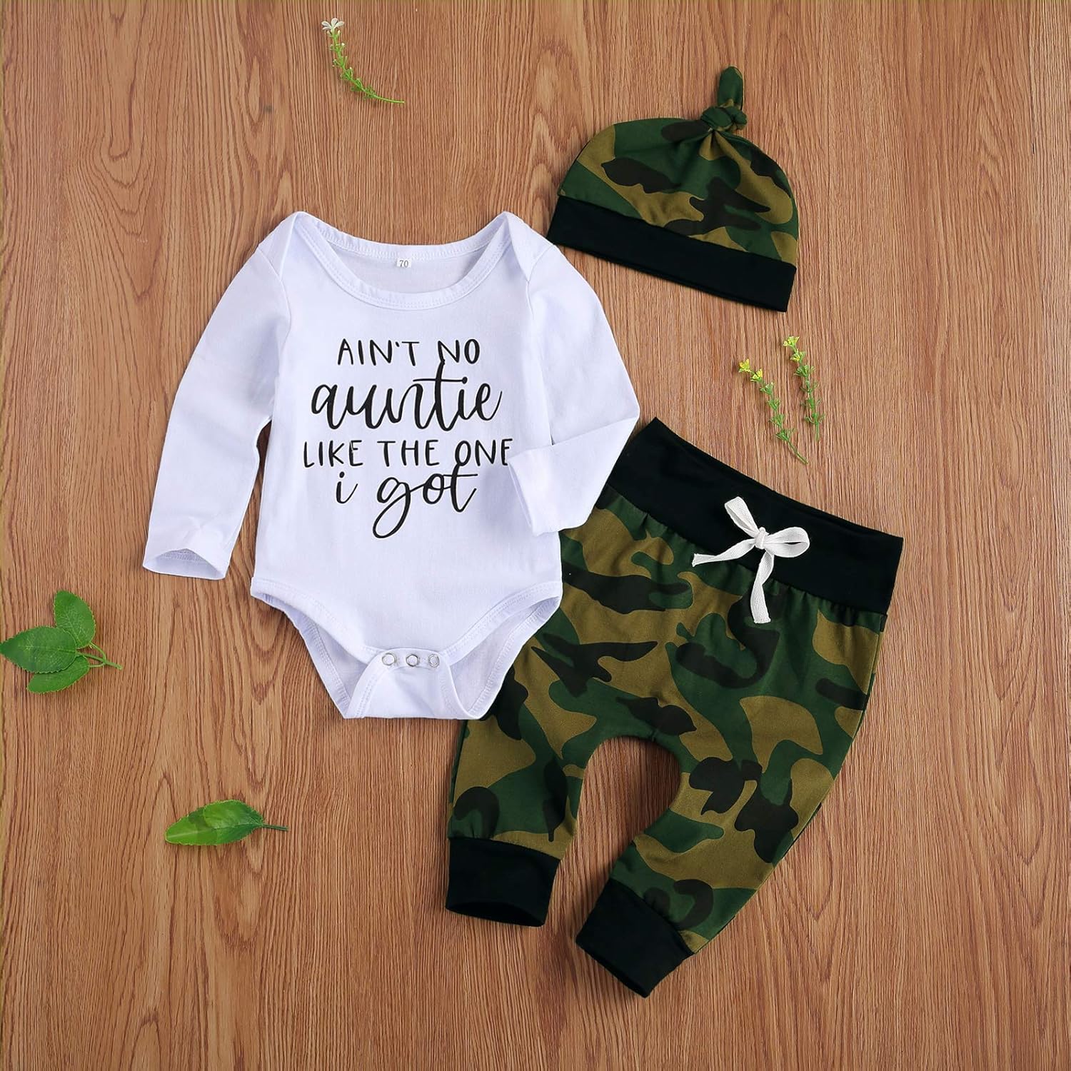 Boys Cute romper and pants set with letter print design