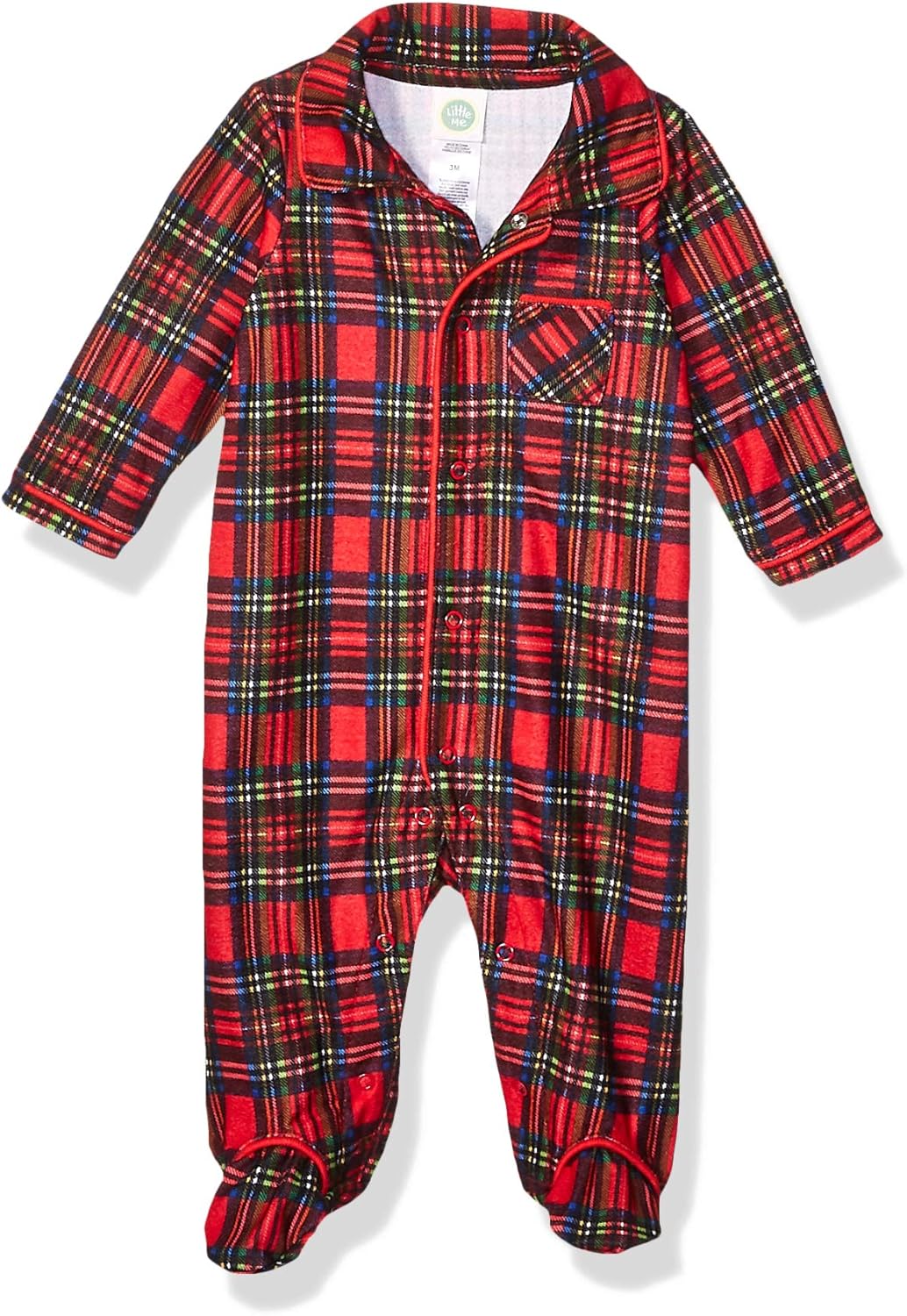 Little Me Baby-Boys Xmas Plaid Pajama Sets