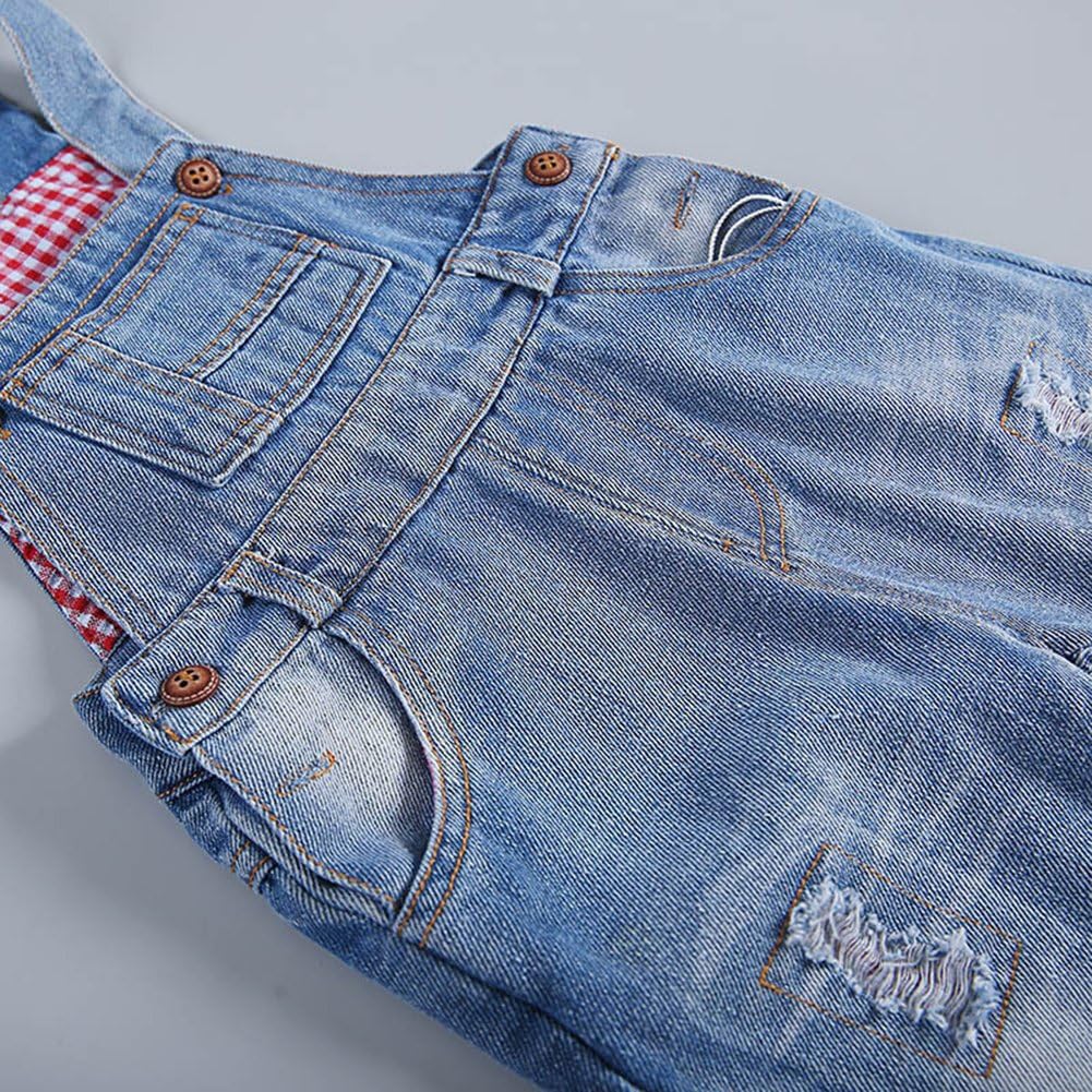 KIDSCOOL SPACE Denim Overalls for Baby Little Kids Blue Black