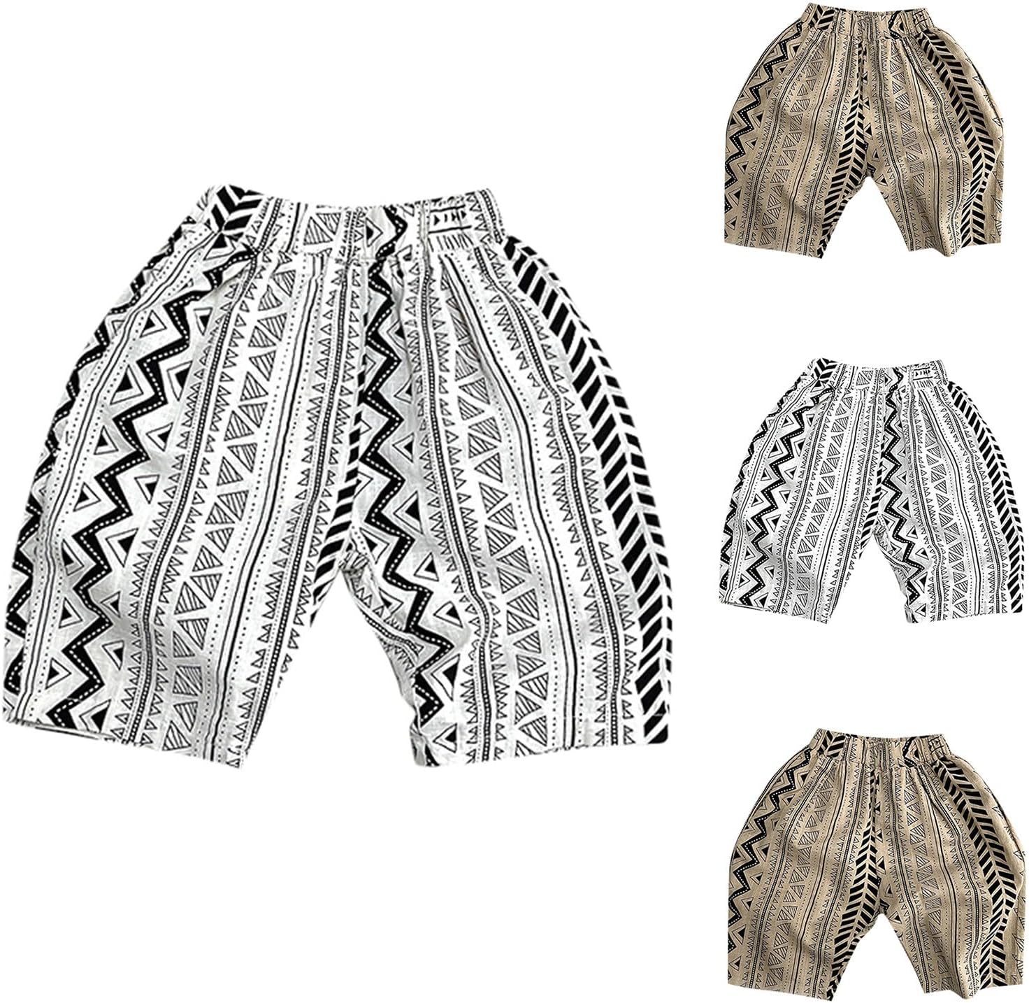 Comfortable Plaid and Stripe Cotton Pants for Babies