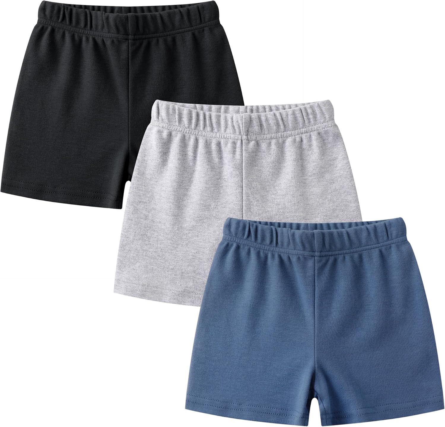 O2 BABY Organic Cotton Super Soft Unisex Baby Jogger Pants 3-Pack