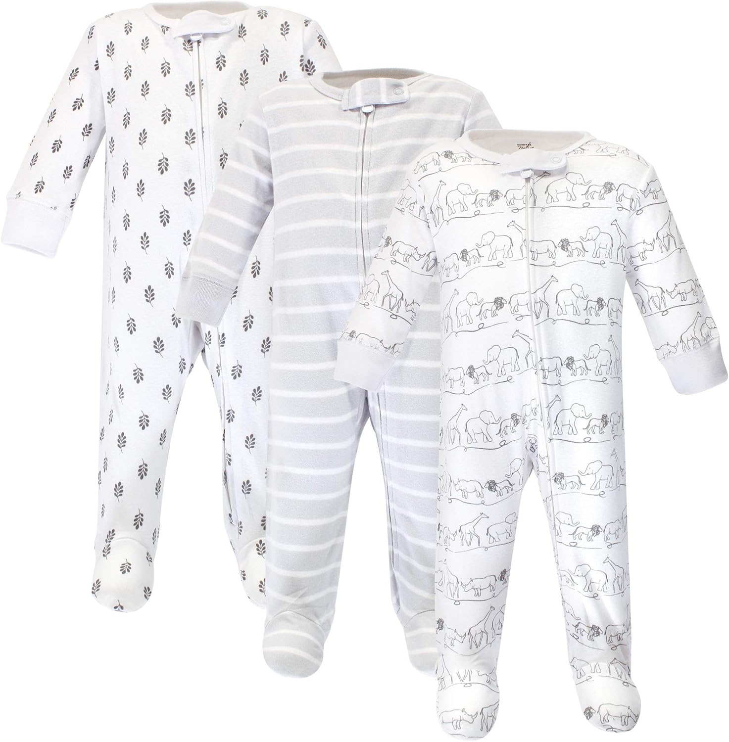 Touched by Nature Adorable Organic Cotton Baby Girls Sleep and Play Set