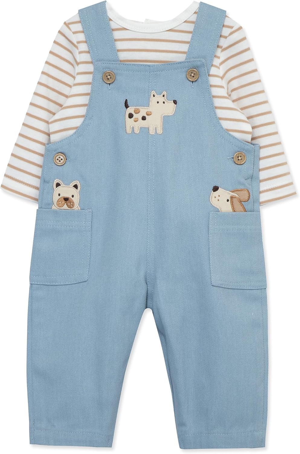 Little Me Two-Piece Overall Set for Babies Accessories
