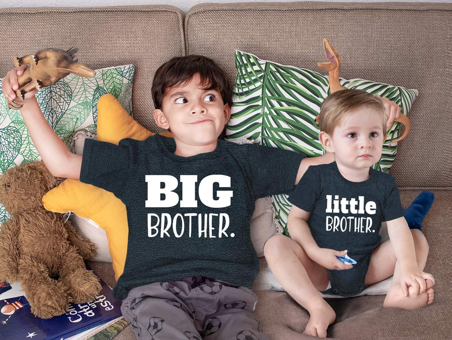 Big Brother Little Brother Matching Outfits - Sibling Gifts for Kids