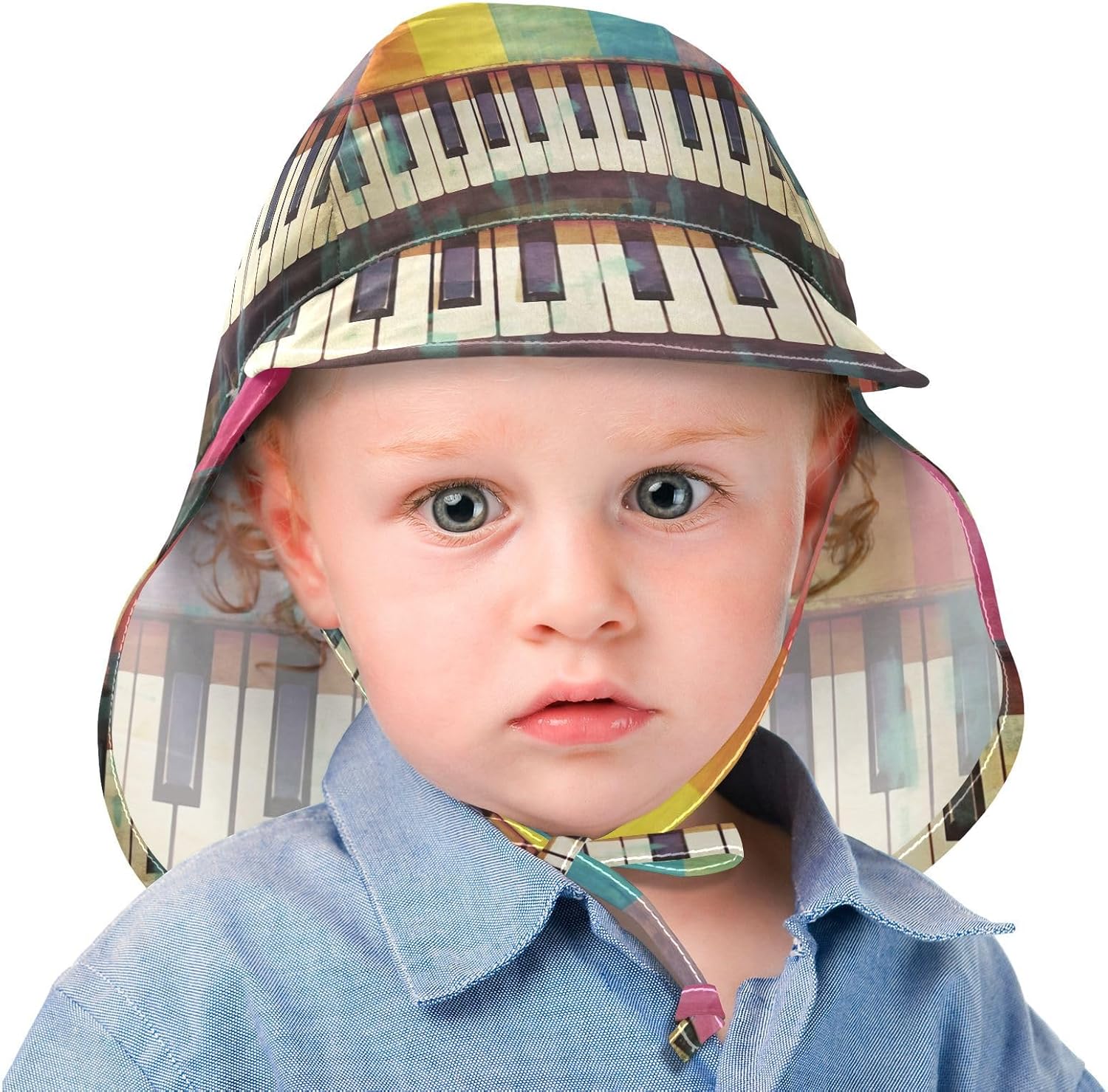 Vibrant Flip-Flop Design Baby Sun Hat UPF 50 Toddler Boy