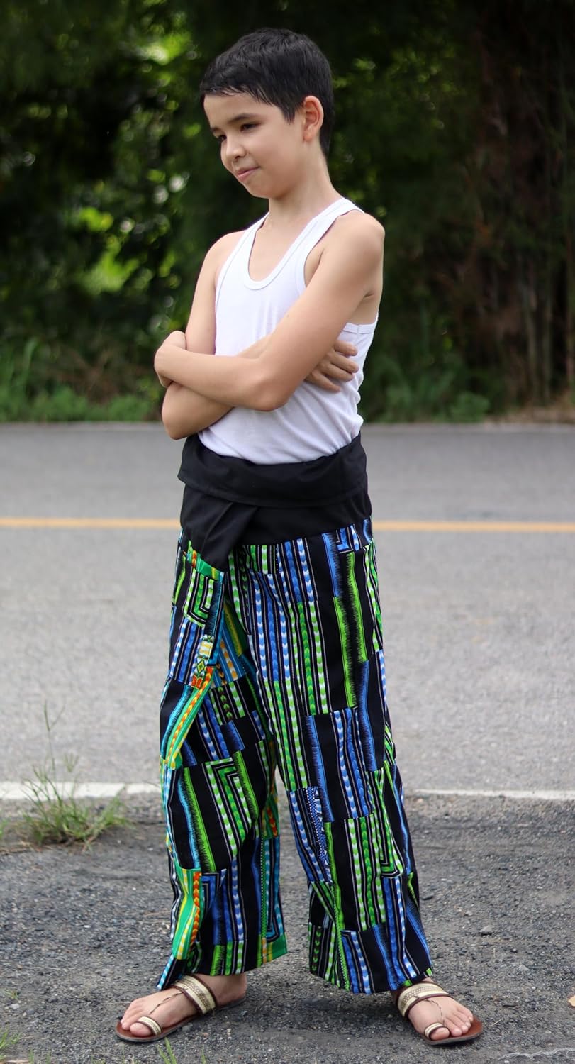 Thiefs Choice Thai Fisherman Hire Wrap Pants for Boys