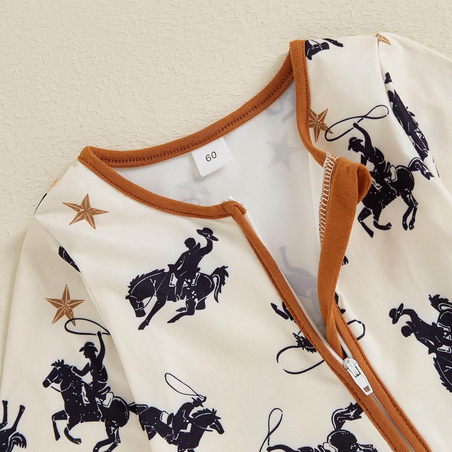 Gaono Western Cow Print Romper for Baby
