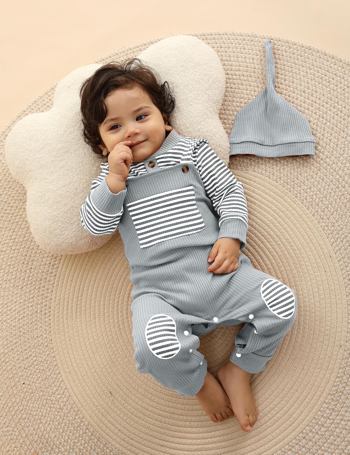 Stylish Stripe Baby Set - Comfort Style