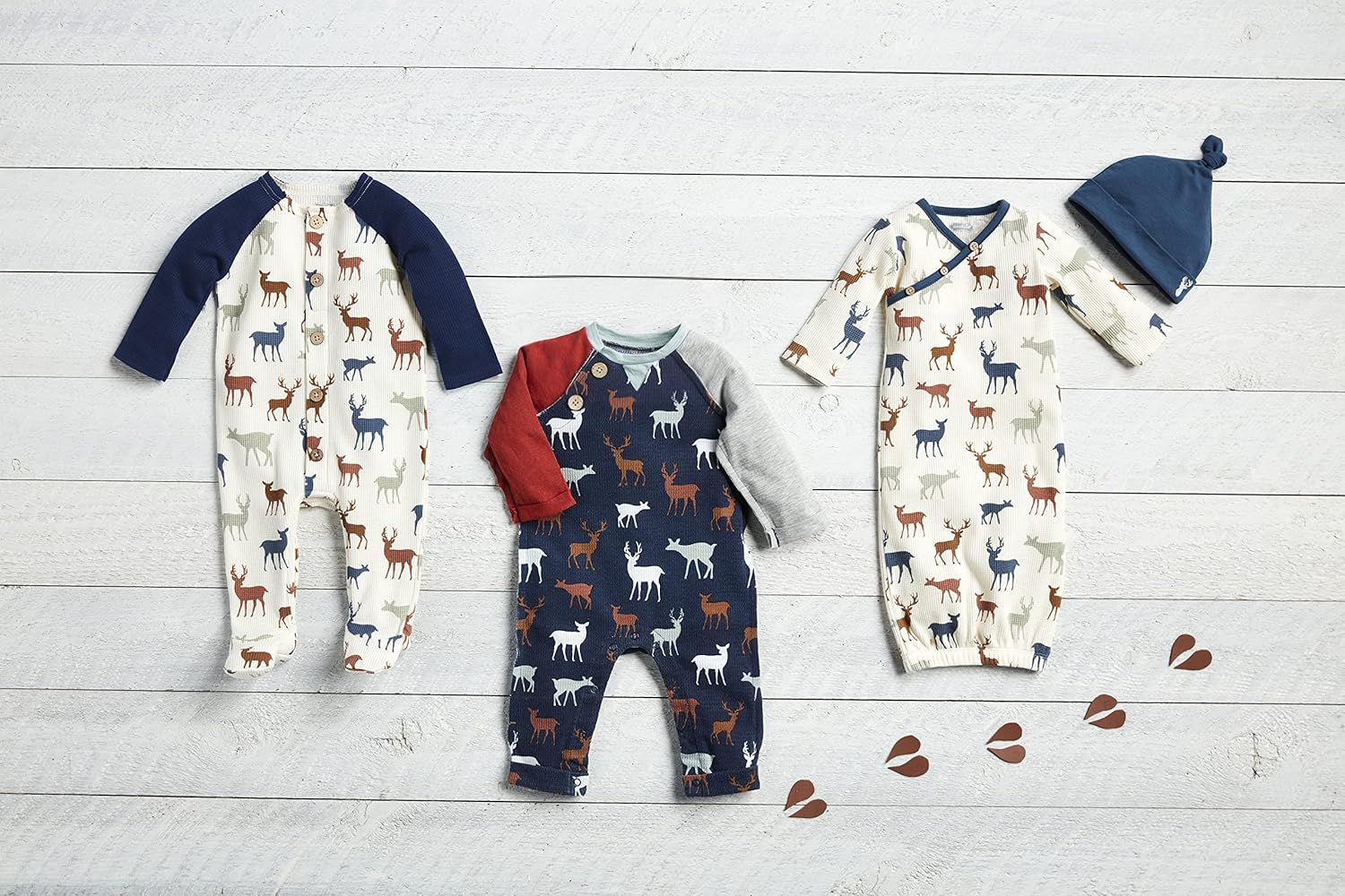 Mud Pie Baby Boys Deer Print Sleepy