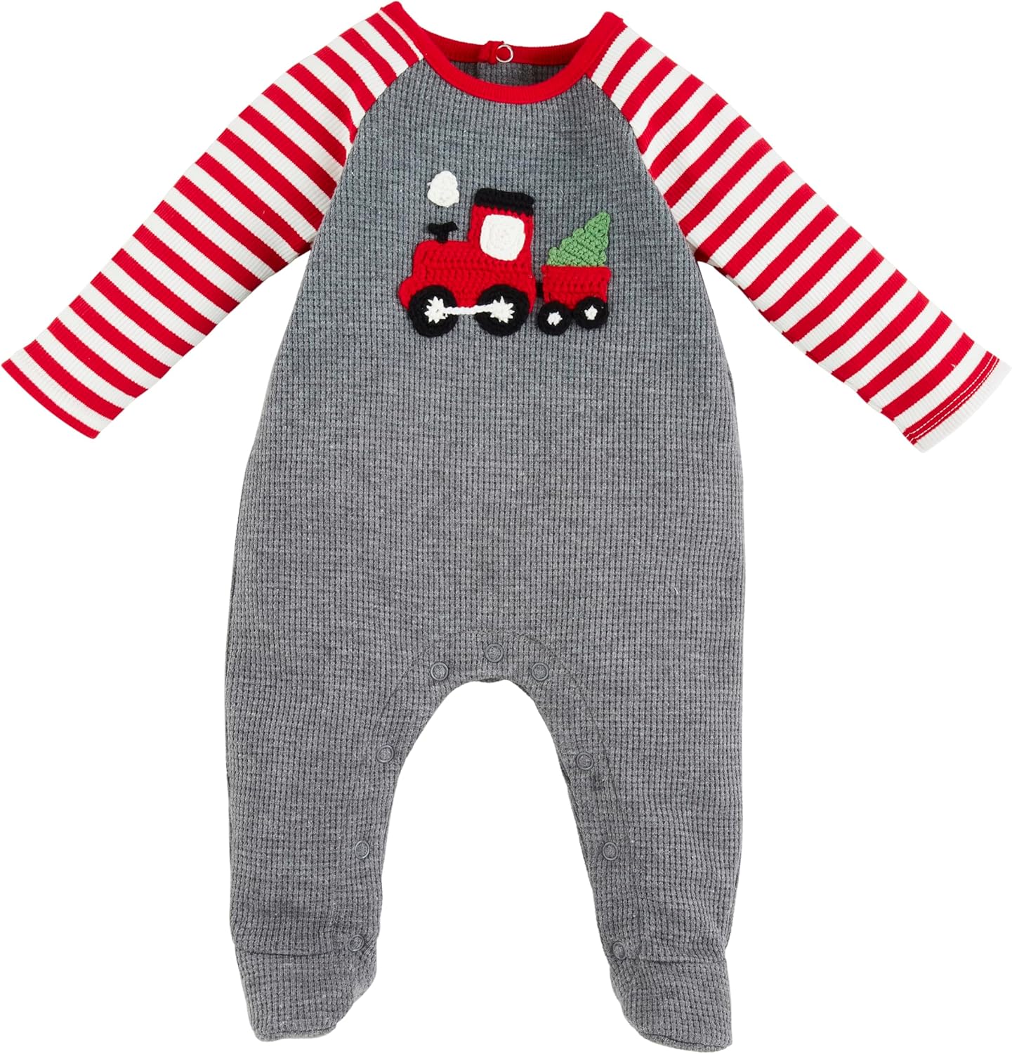 Mud Pie baby boys crochet train sleeper 1