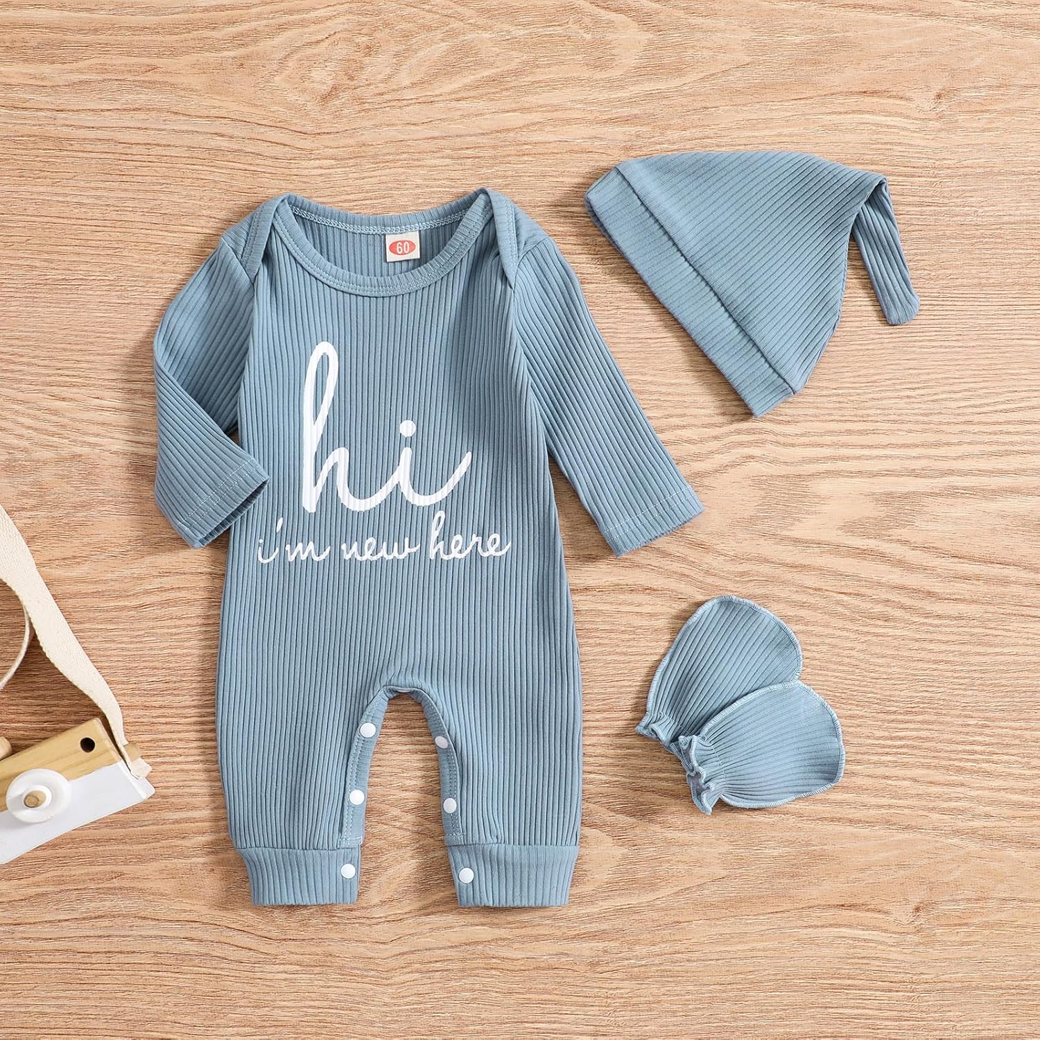 Newborn Baby Boys One-Piece Romper - Elements of the Season