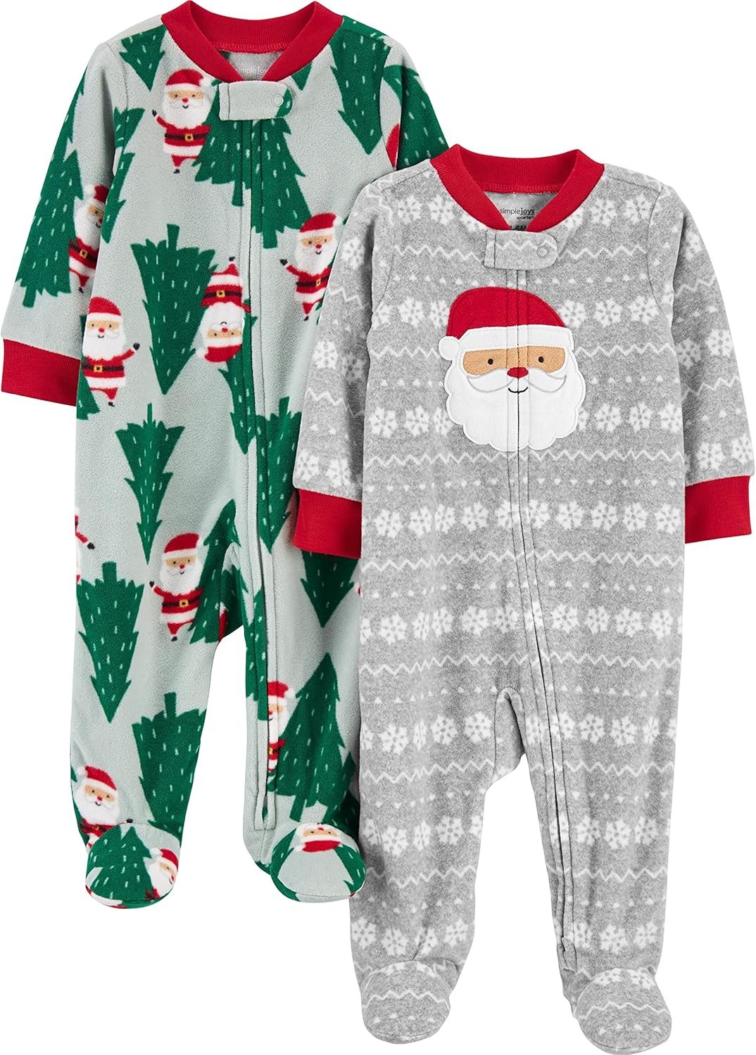 Simple Joys by Carters Baby Holiday Fleece Sleepers Two-Piece Set