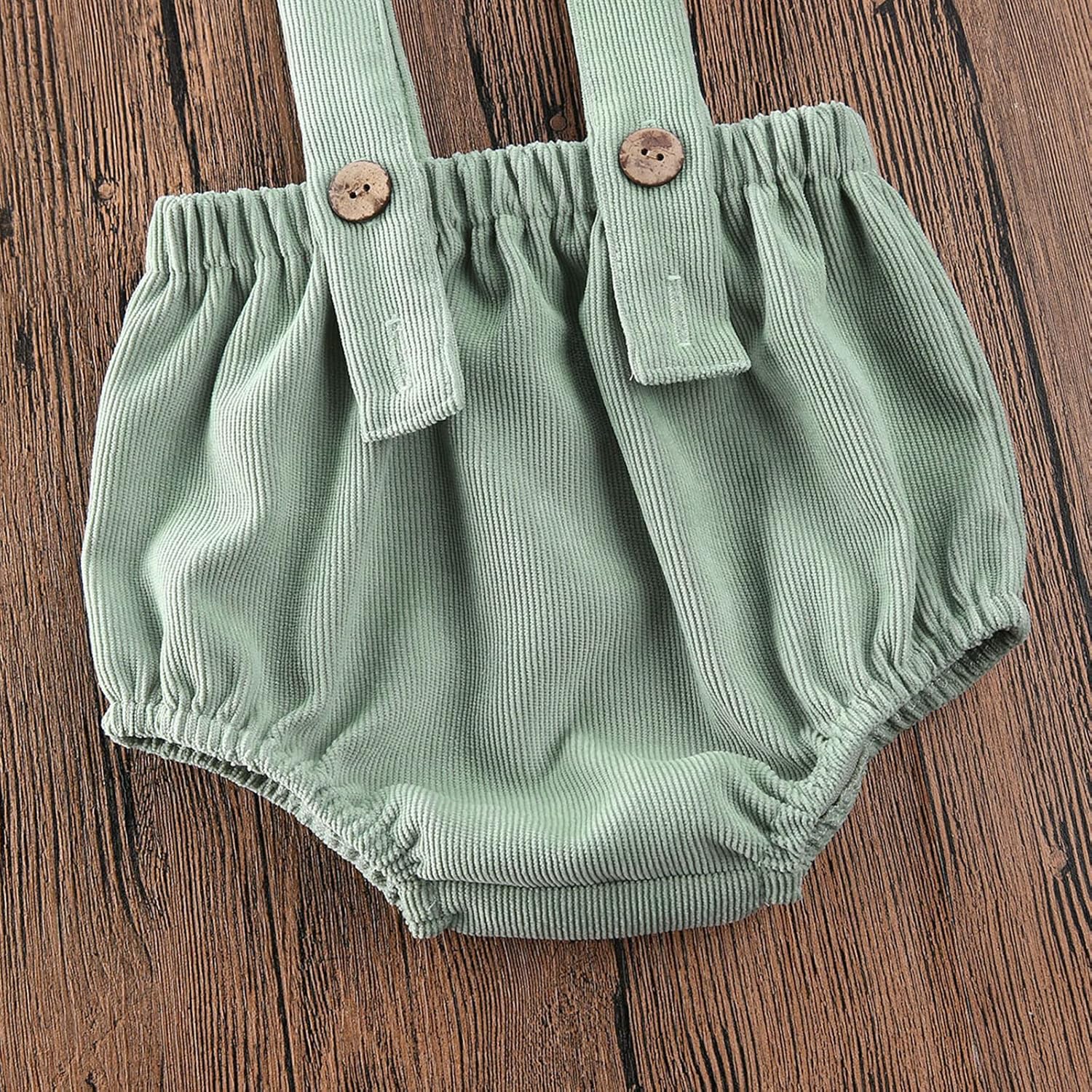 Emmababy Suspender Overalls - Knit Romper for Newborn Boys and Girls