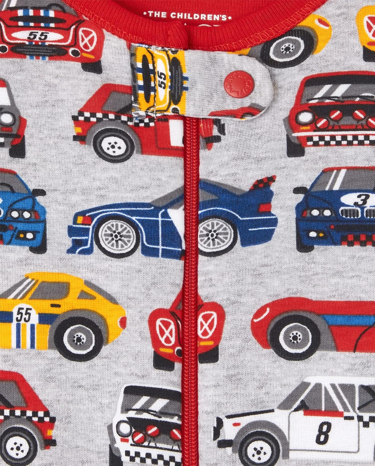 The Childrens Place - Racecar Striped Cotton Pajamas 3-Pack for Boys